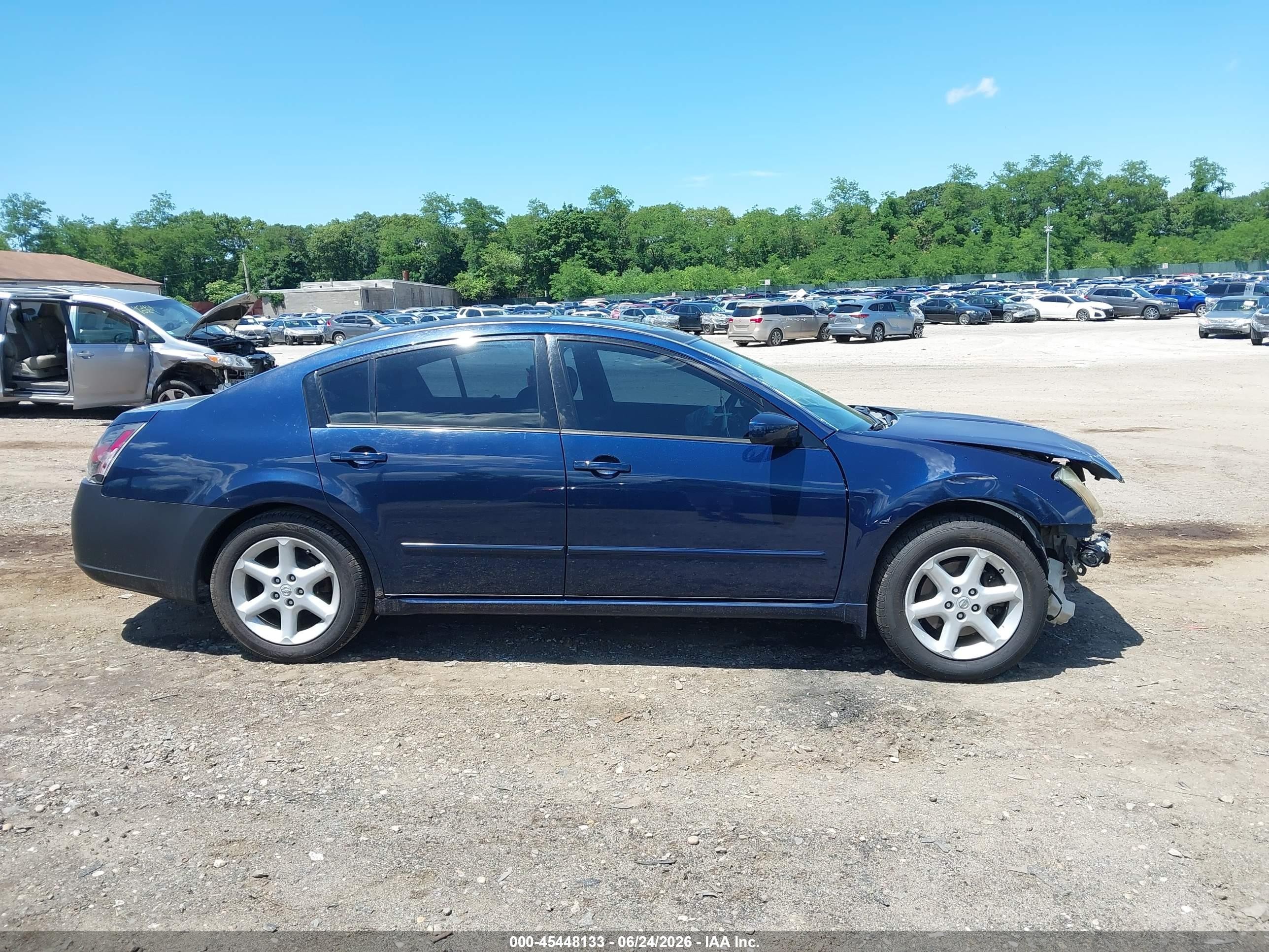 2008 Nissan Maxima 3.5 Sl Blue vin: 1N4BA41E38C825490