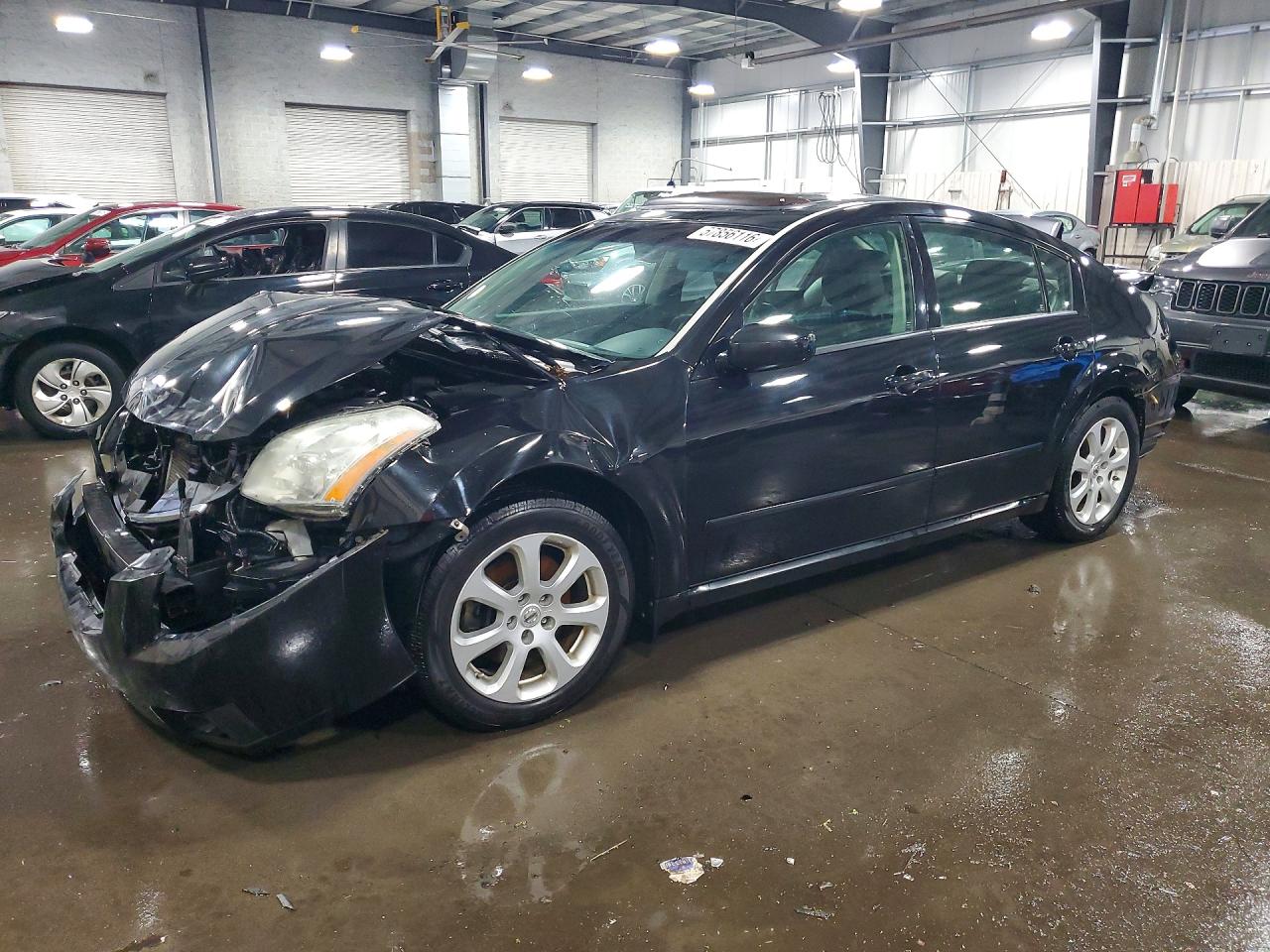 2008 Nissan Maxima 3.5 Se Black vin: 1N4BA41E38C826476