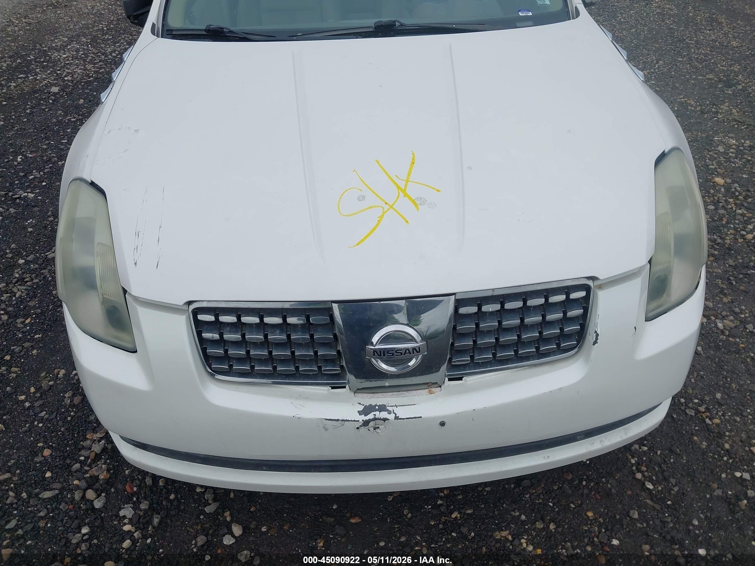 2004 Nissan Maxima 3.5 Se White vin: 1N4BA41E44C859271