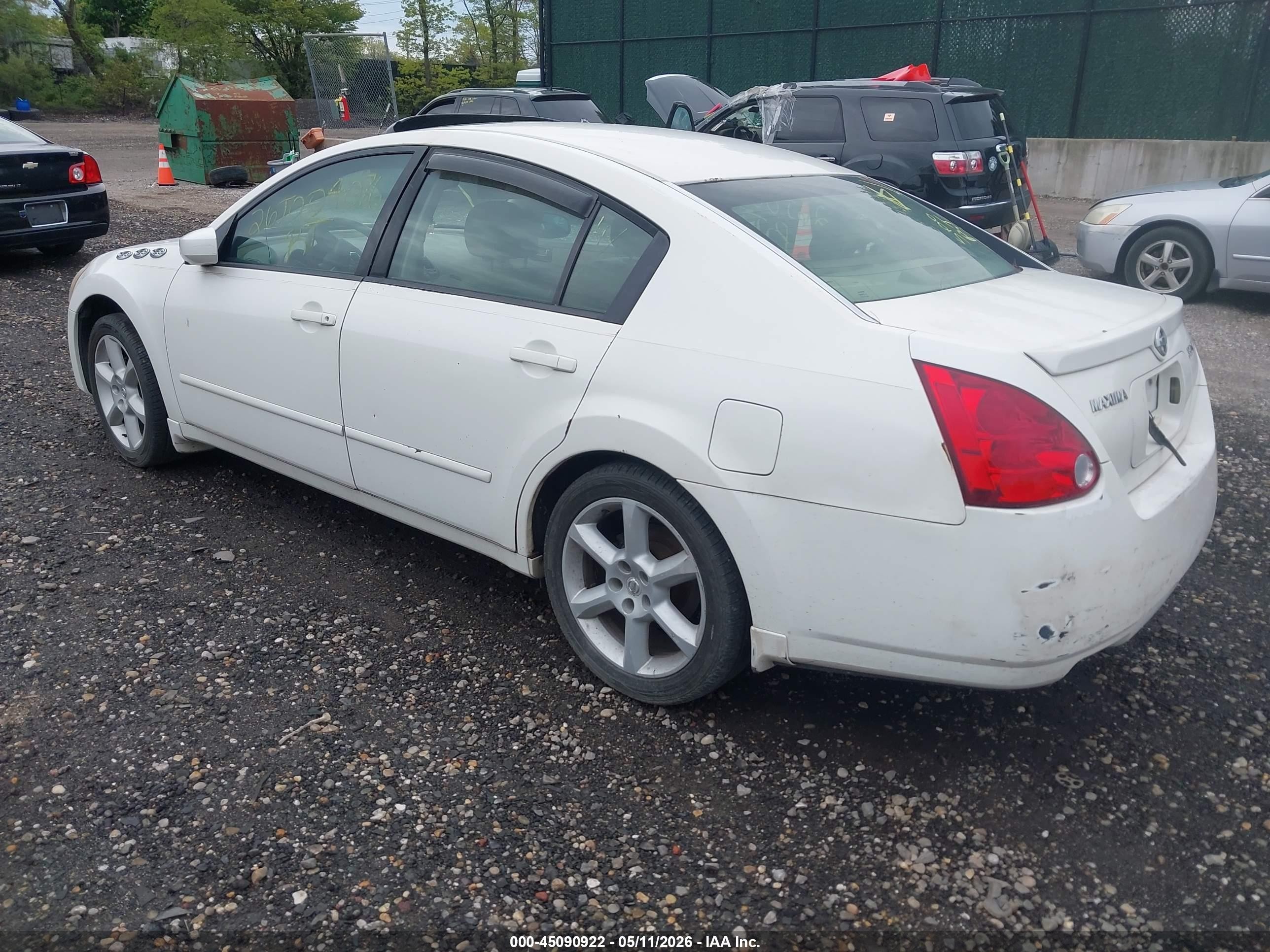 2004 Nissan Maxima 3.5 Se White vin: 1N4BA41E44C859271
