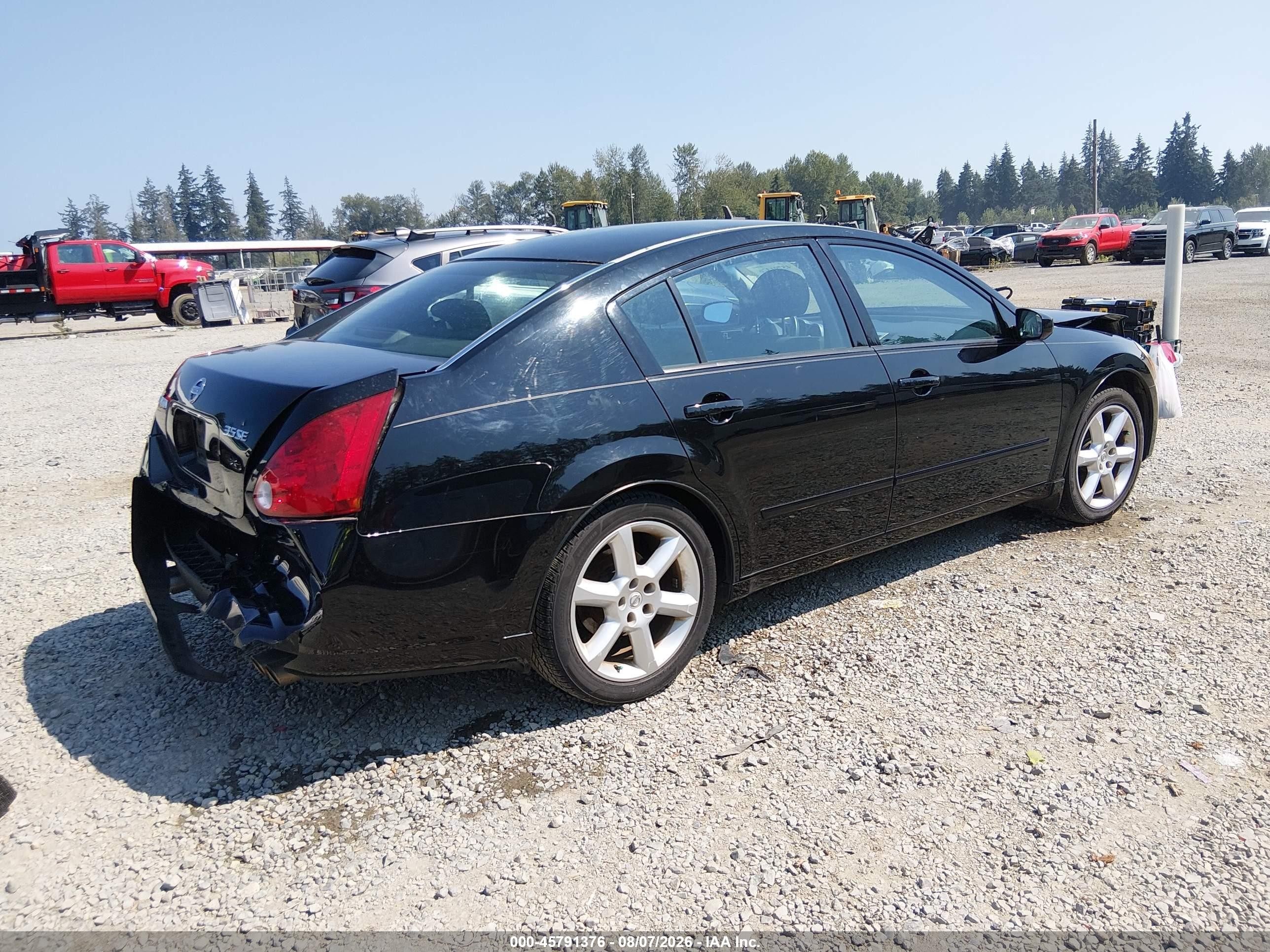 2005 Nissan Maxima 3.5 Se Black vin: 1N4BA41E45C824179