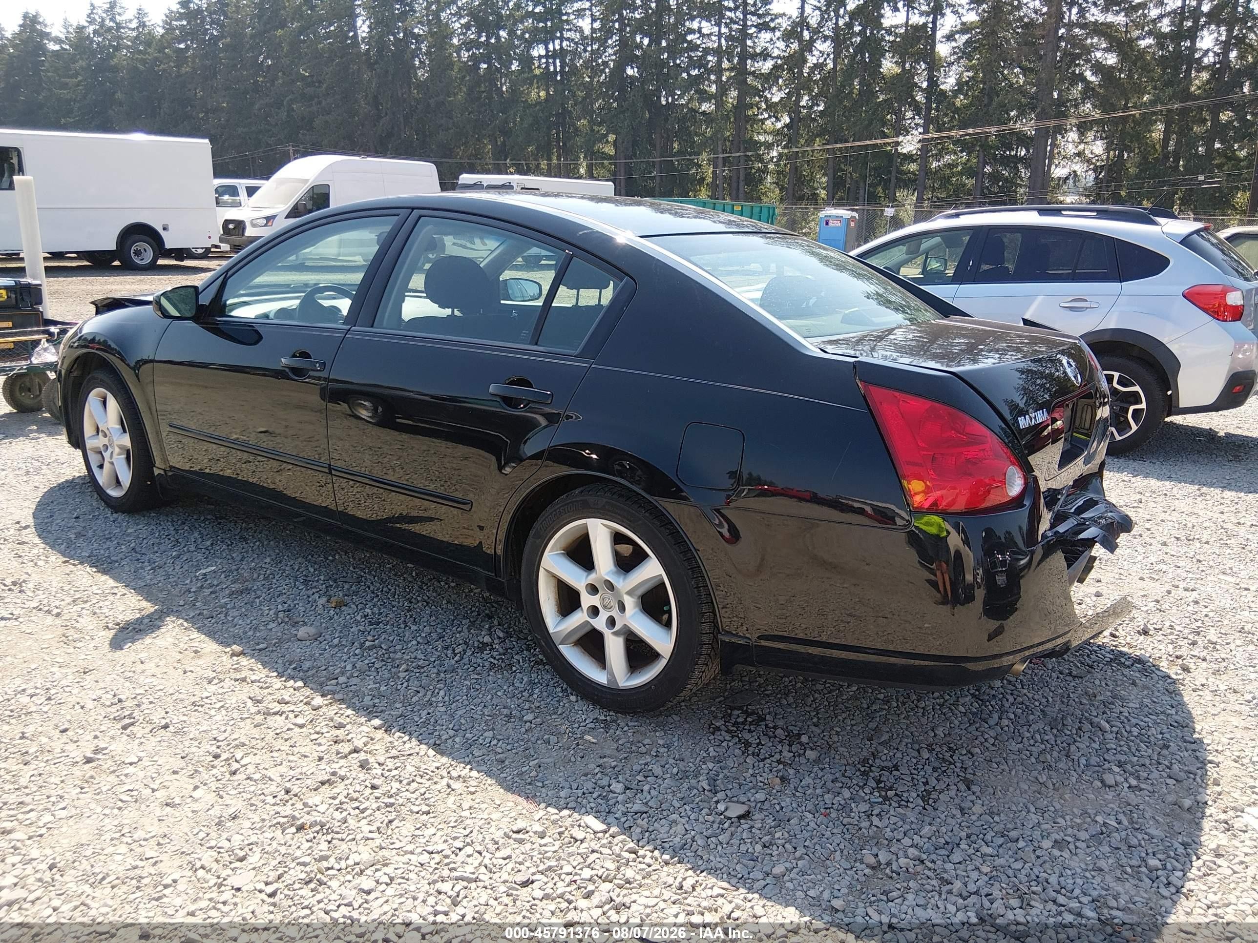 2005 Nissan Maxima 3.5 Se Black vin: 1N4BA41E45C824179