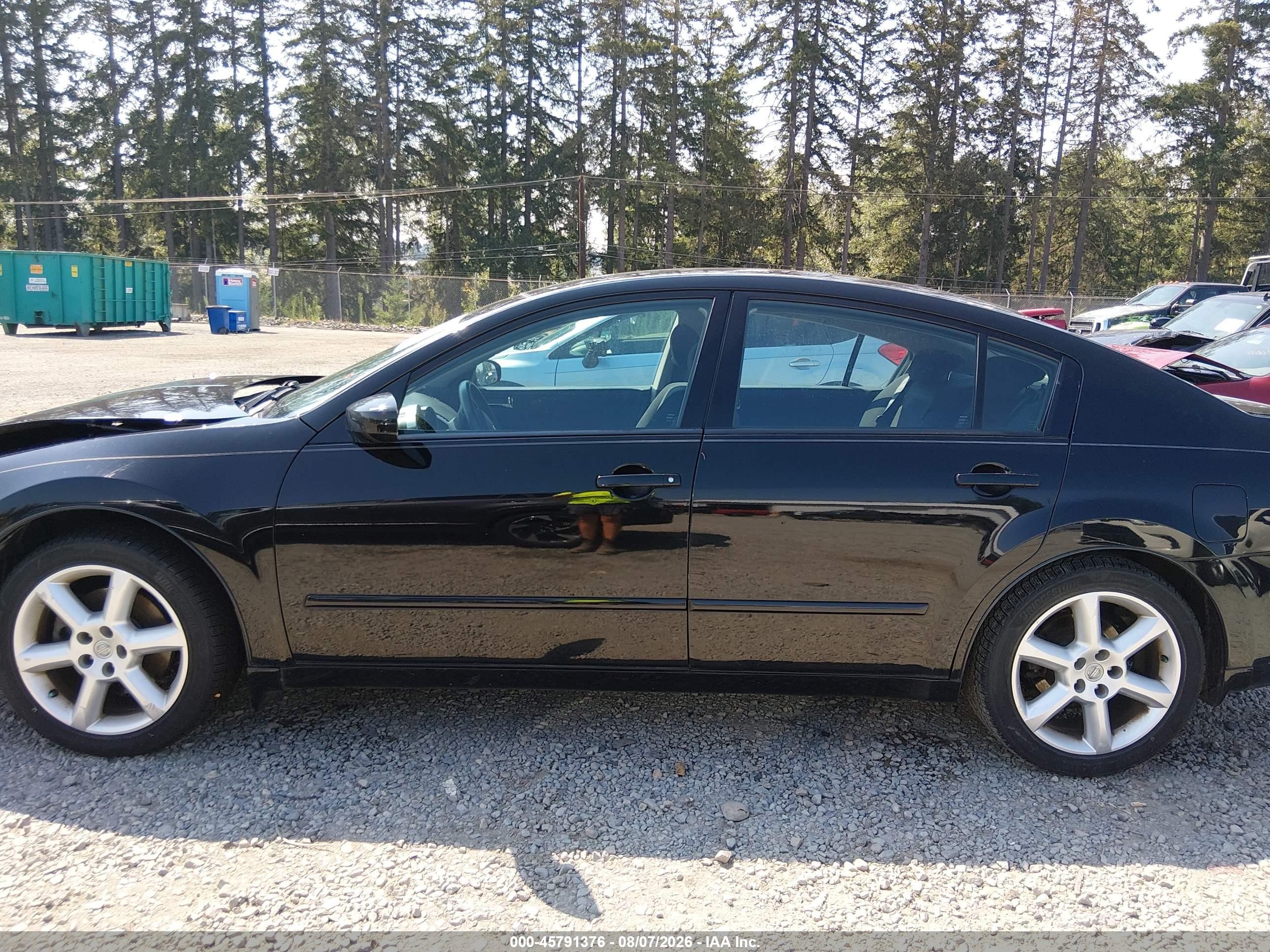 2005 Nissan Maxima 3.5 Se Black vin: 1N4BA41E45C824179