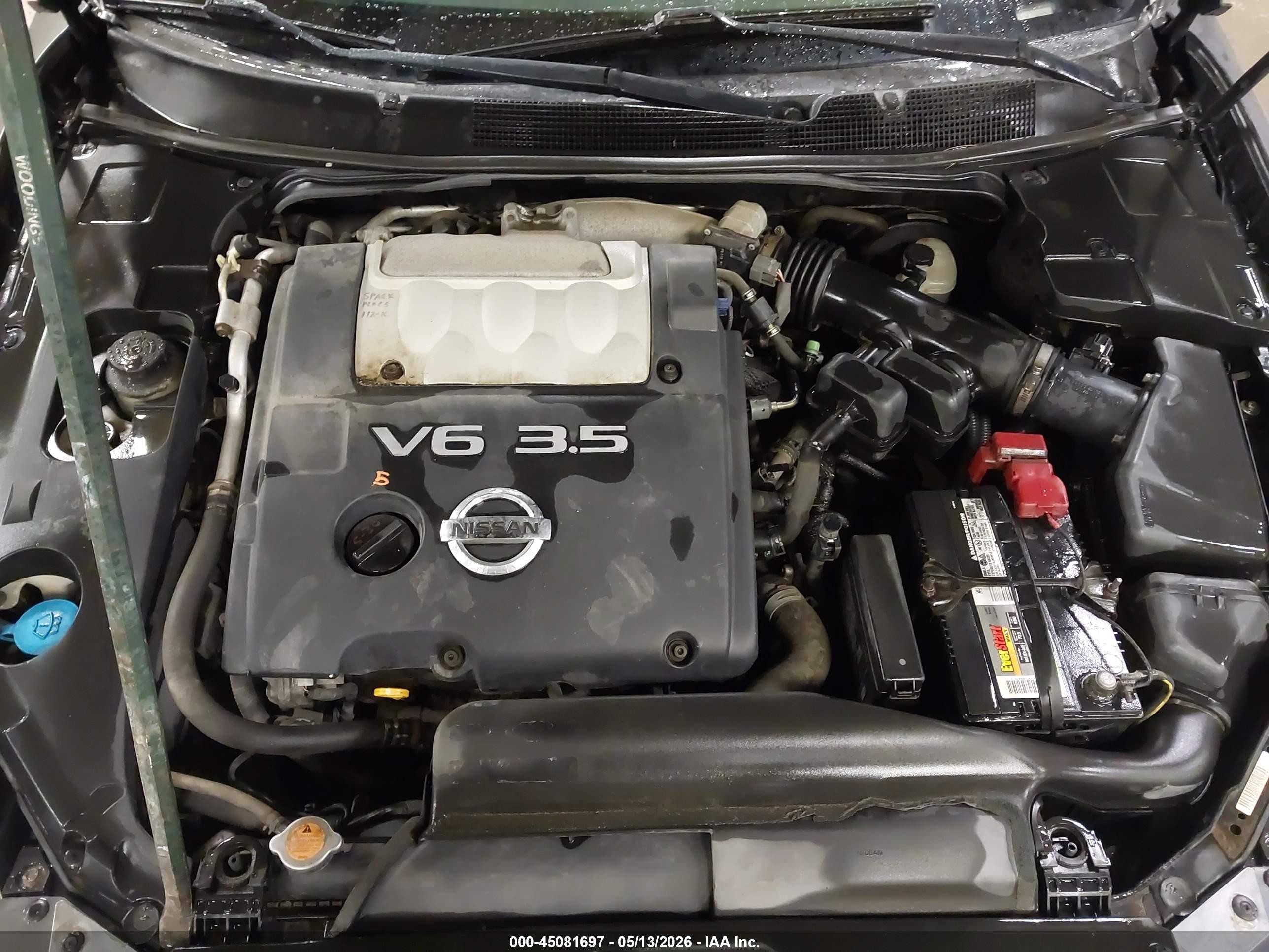 2005 Nissan Maxima 3.5 Sl Gray vin: 1N4BA41E45C855545