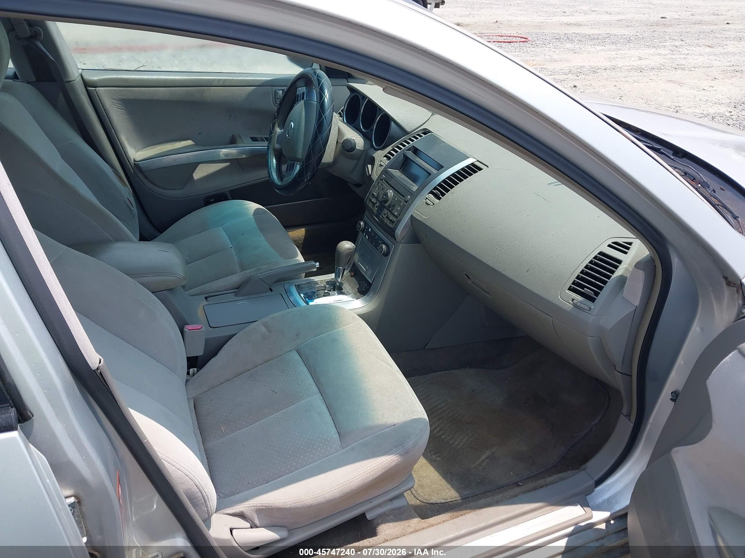 2007 Nissan Maxima 3.5 Se Silver vin: 1N4BA41E47C800127