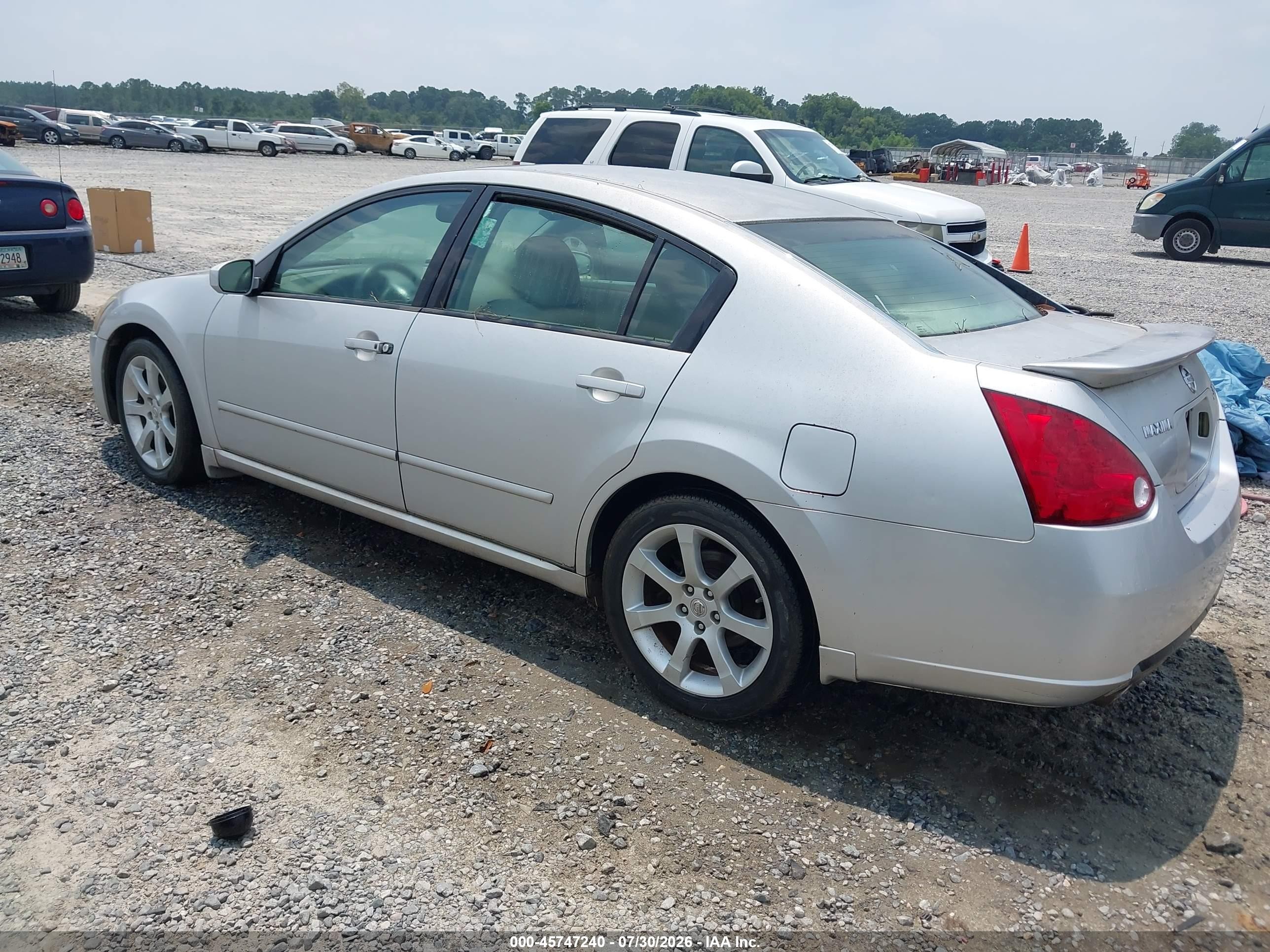 2007 Nissan Maxima 3.5 Se Silver vin: 1N4BA41E47C800127