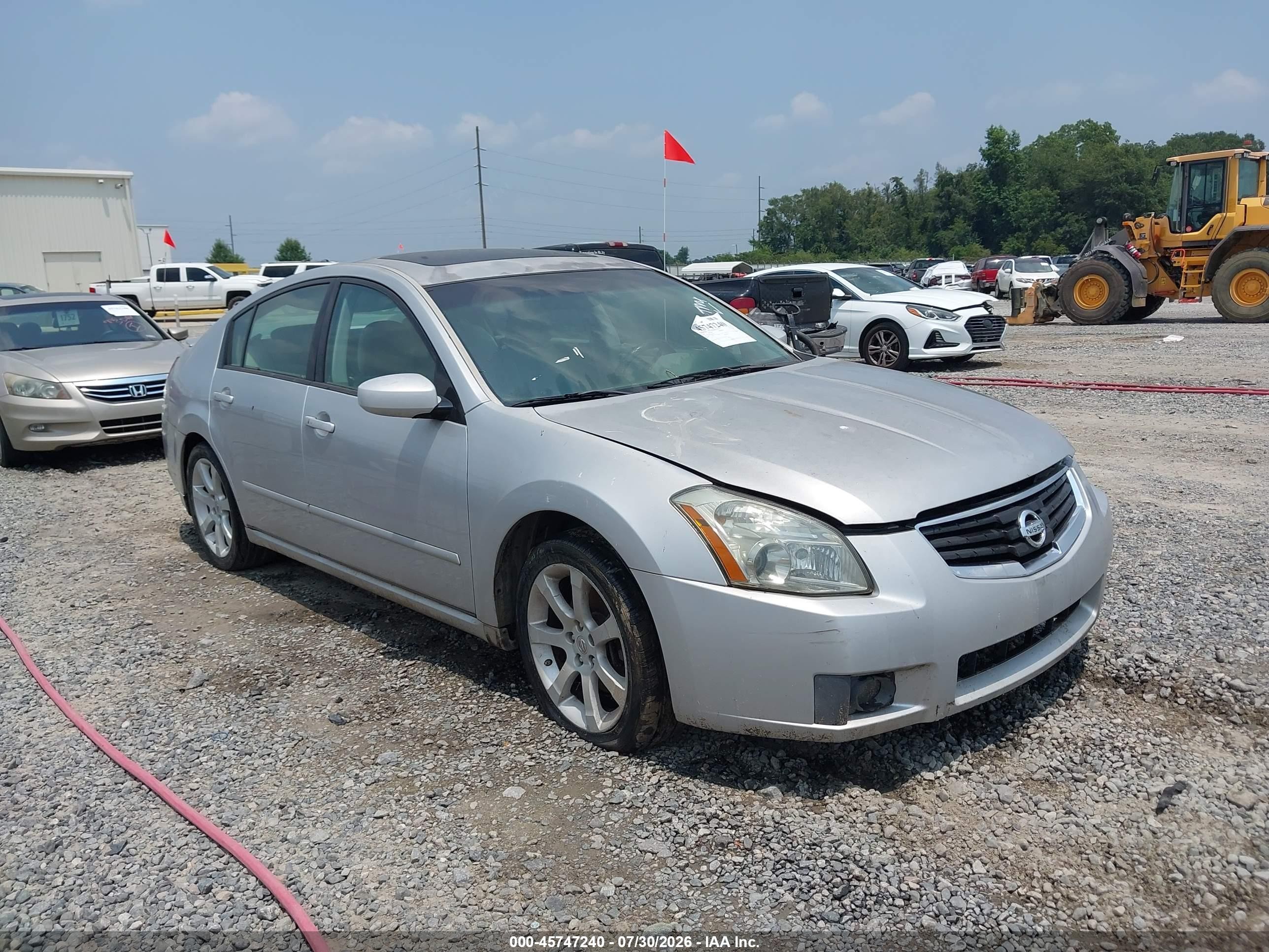 2007 Nissan Maxima 3.5 Se Silver vin: 1N4BA41E47C800127