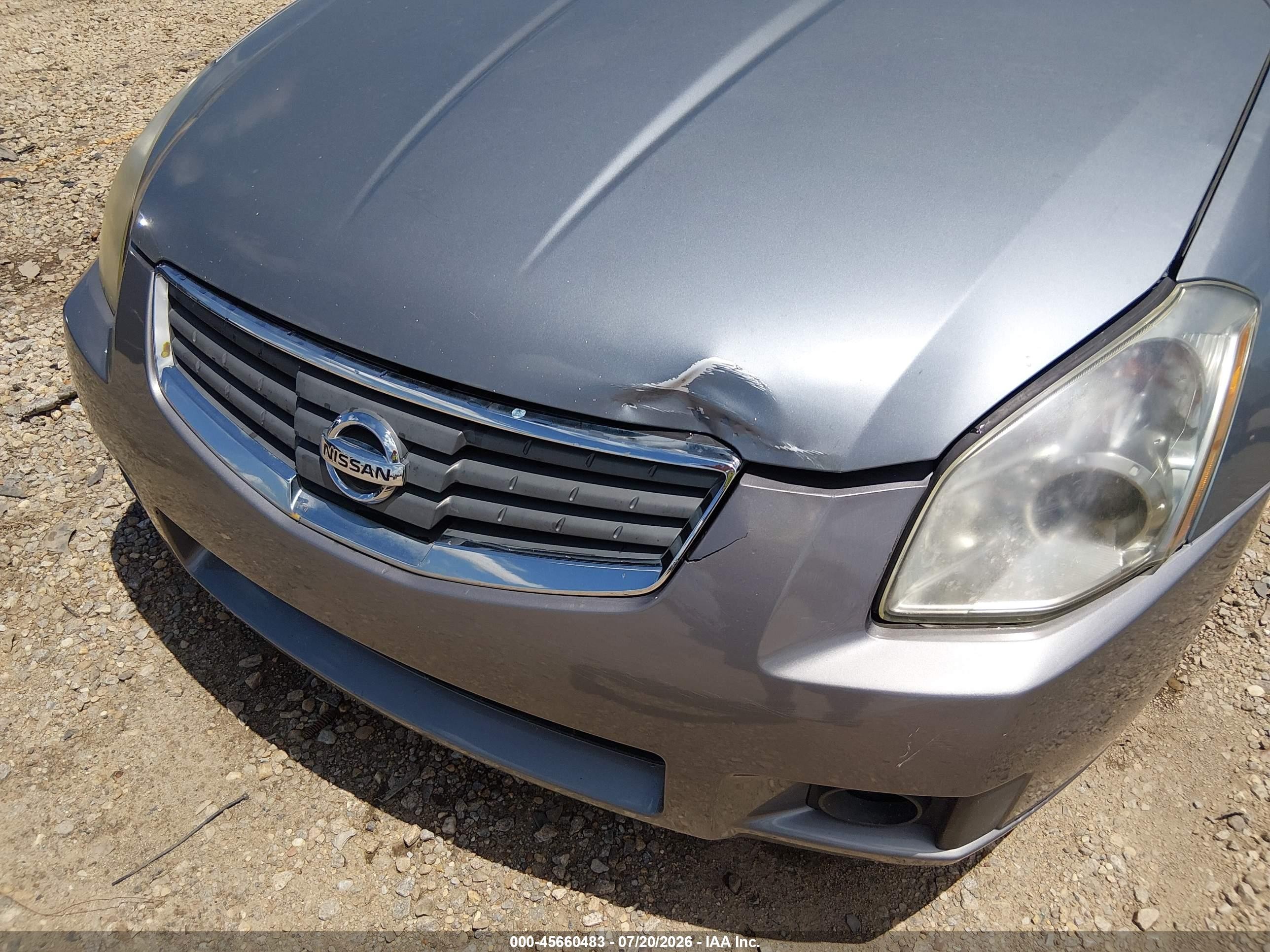 2007 Nissan Maxima 3.5 Se Gray vin: 1N4BA41E47C829823
