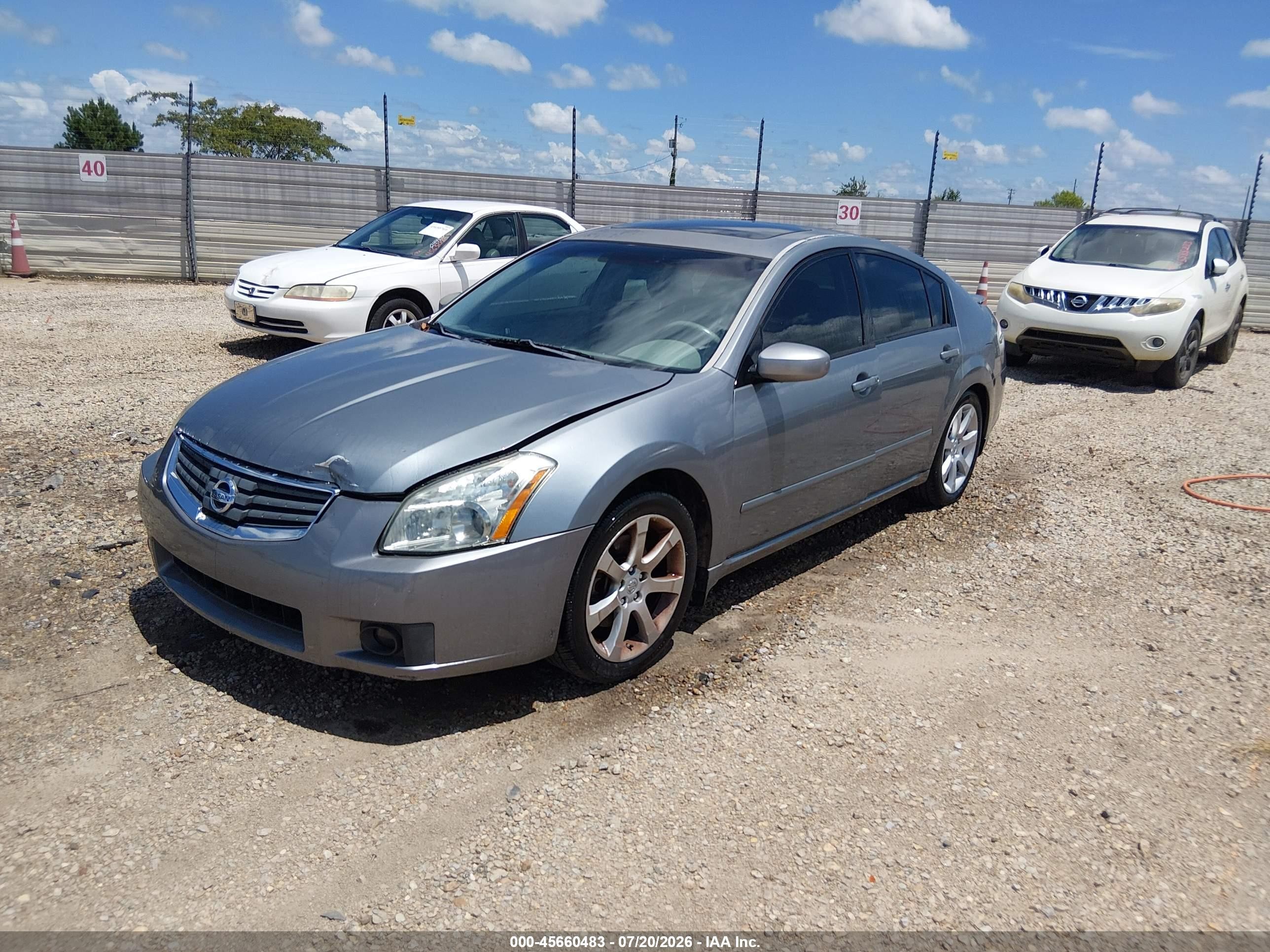 2007 Nissan Maxima 3.5 Se Gray vin: 1N4BA41E47C829823