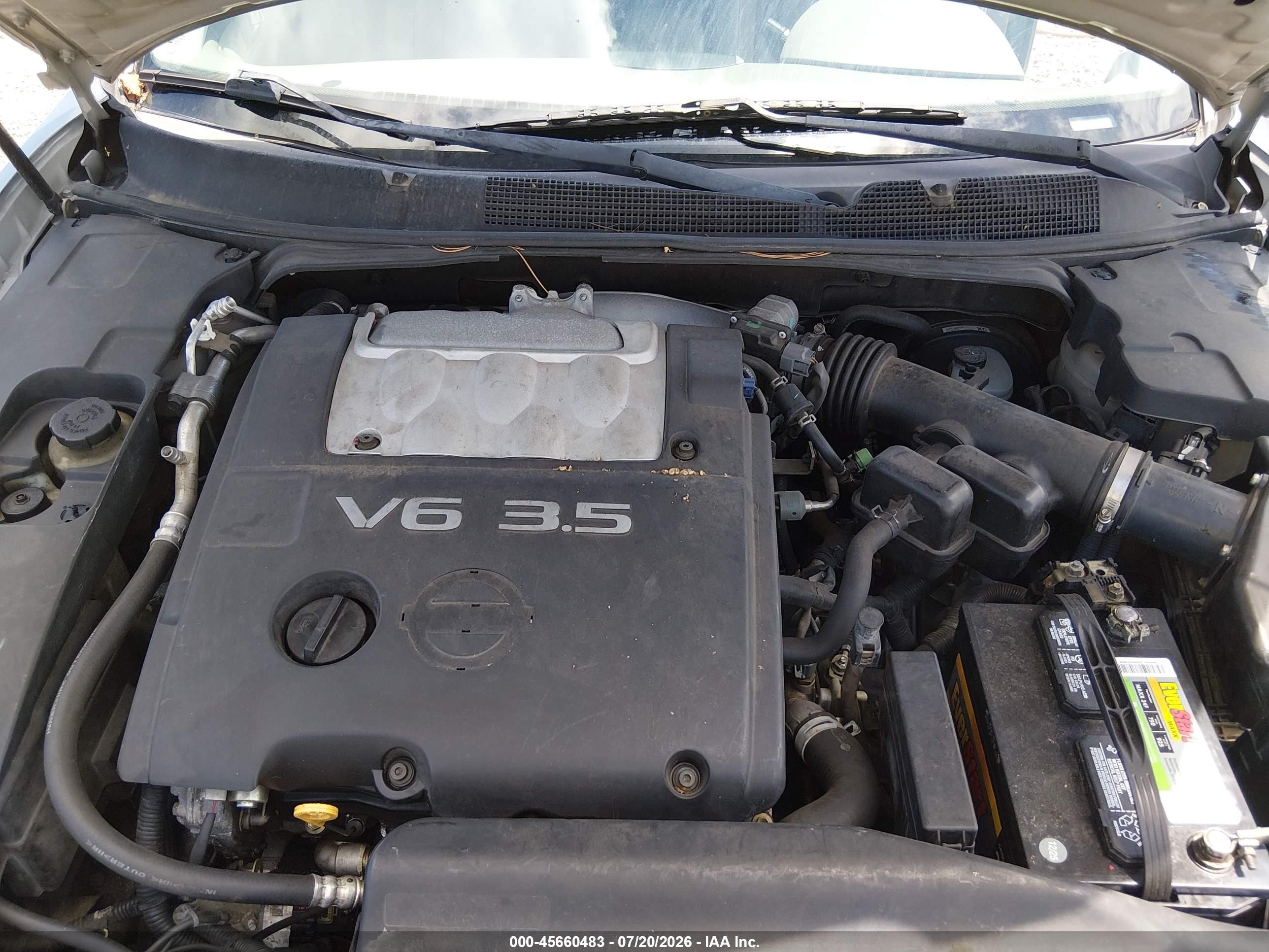 2007 Nissan Maxima 3.5 Se Gray vin: 1N4BA41E47C829823