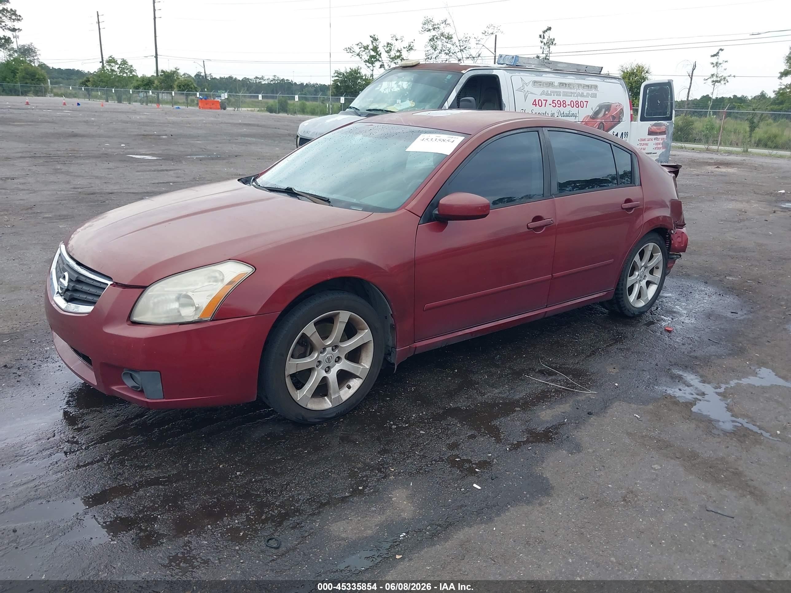 2007 Nissan Maxima 3.5 Se Темно-бордовый vin: 1N4BA41E47C832754