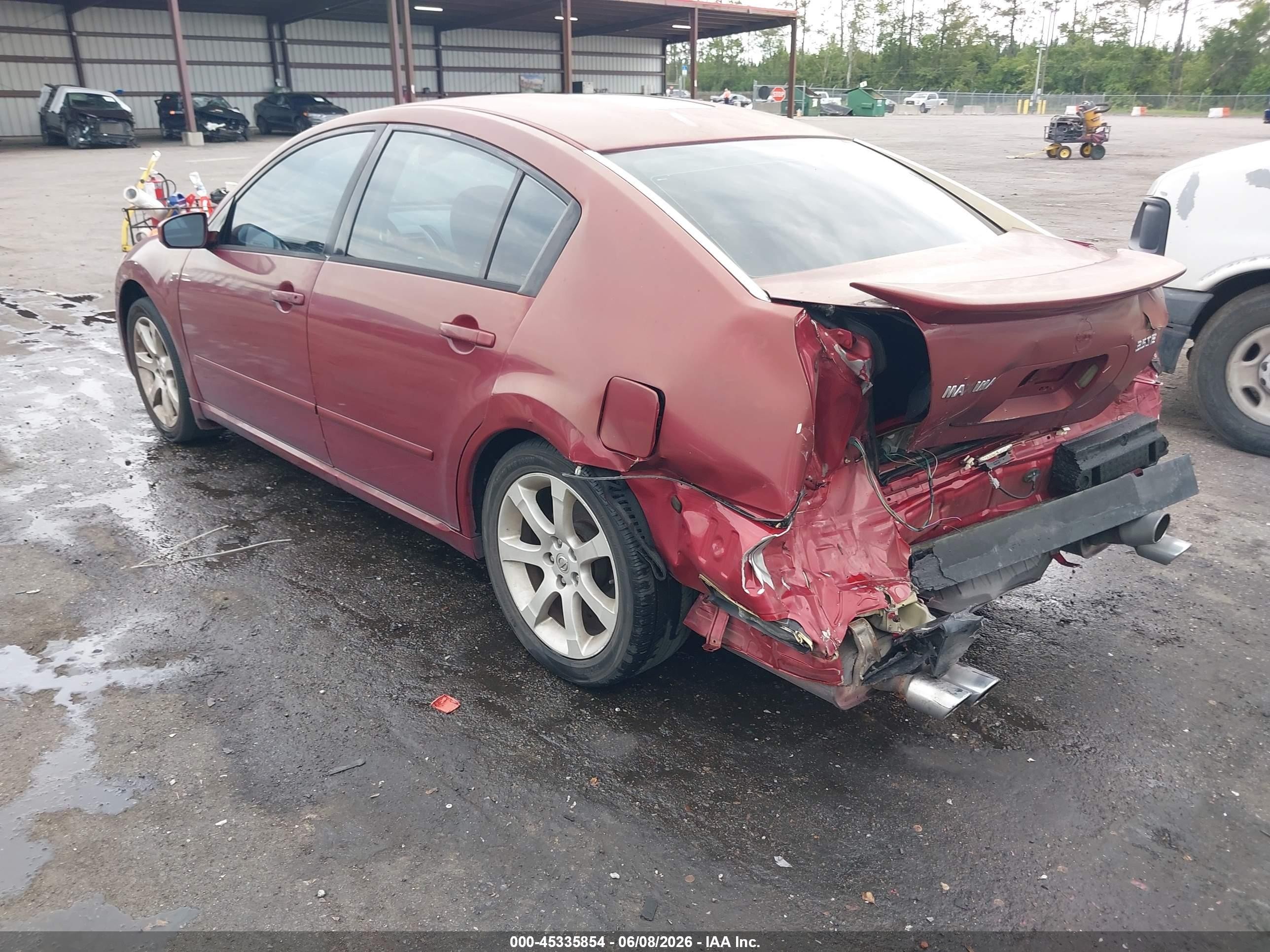 2007 Nissan Maxima 3.5 Se Темно-бордовый vin: 1N4BA41E47C832754