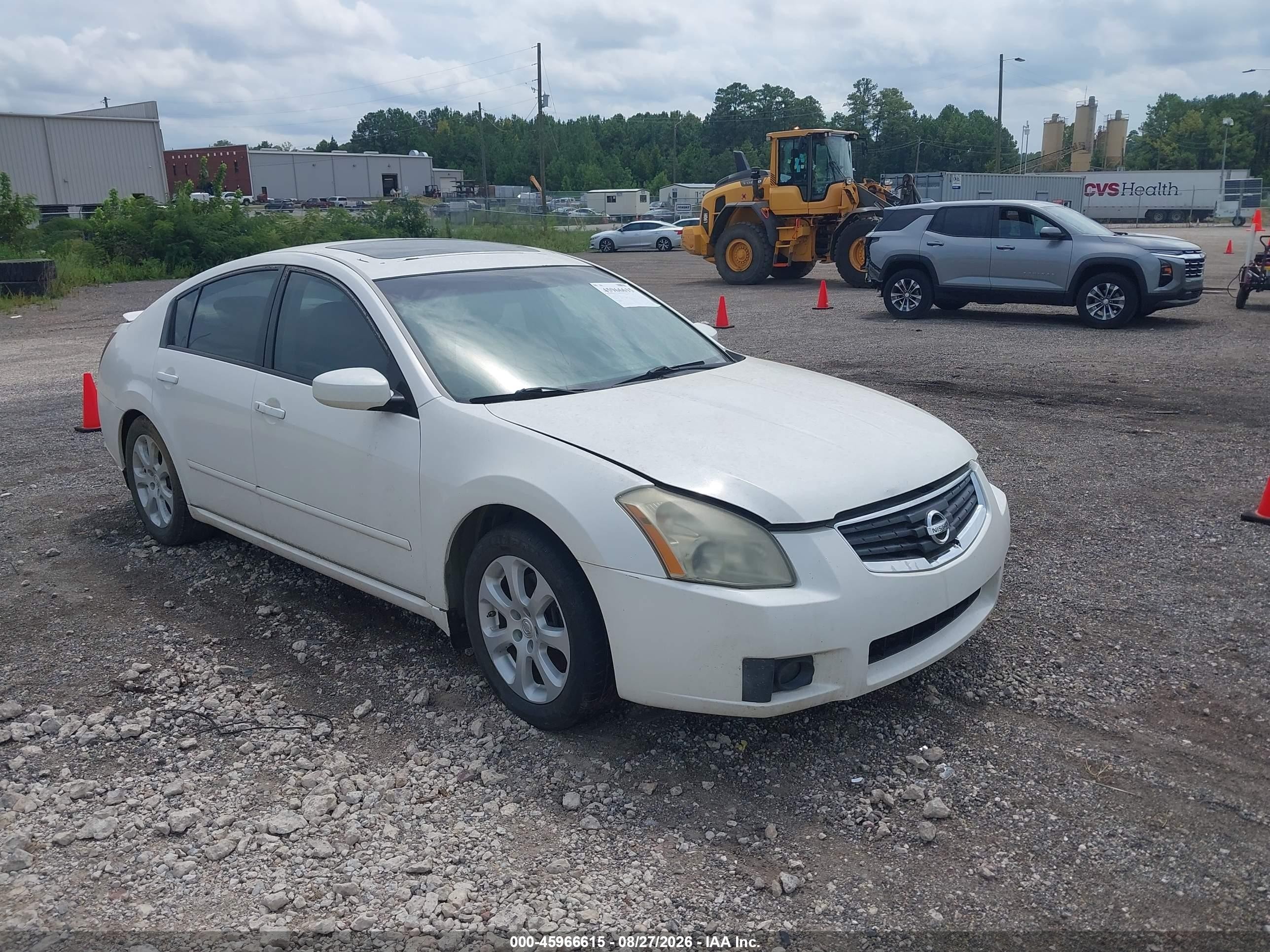2007 Nissan Maxima 3.5 Sl White vin: 1N4BA41E47C844273