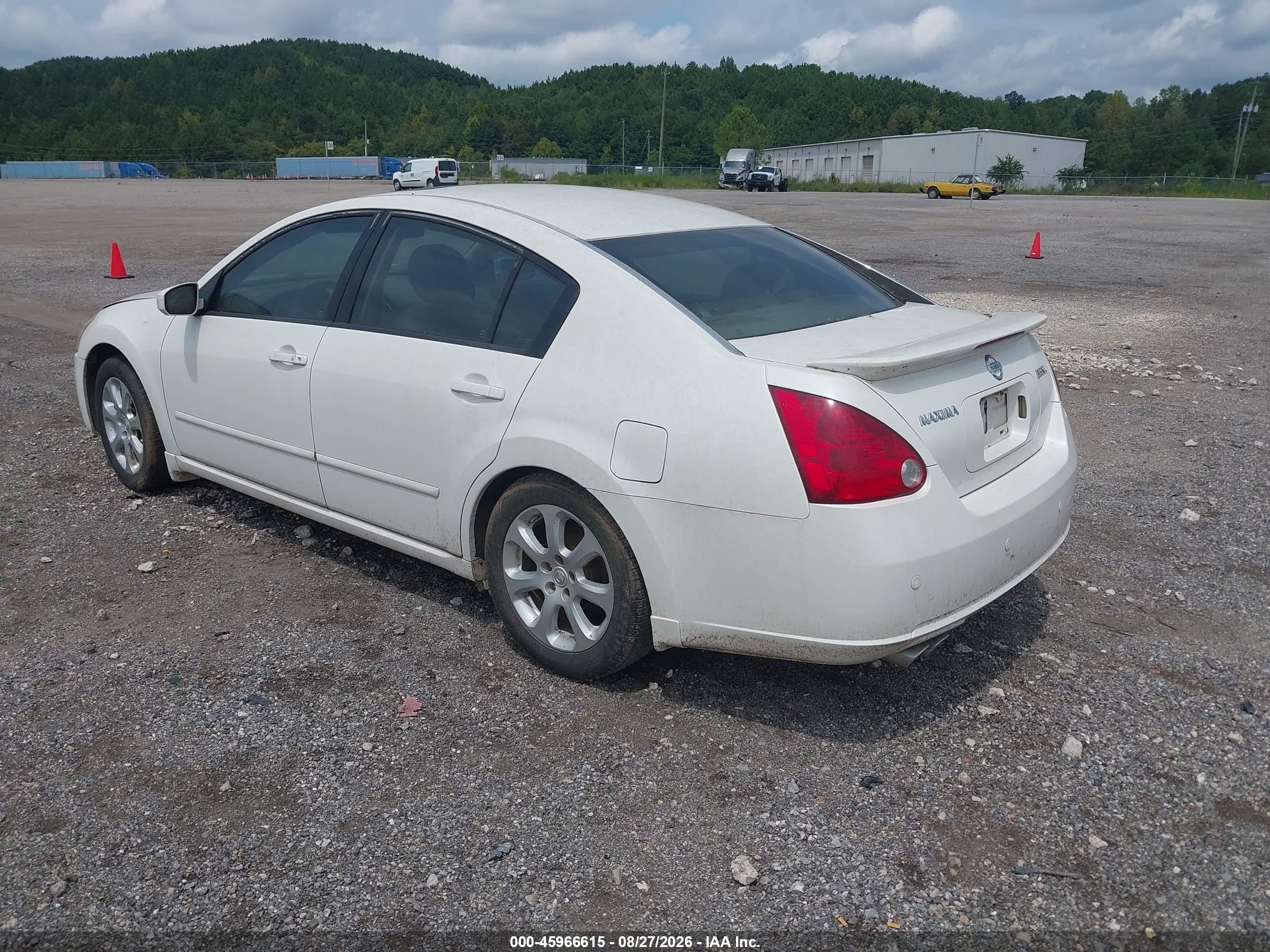 2007 Nissan Maxima 3.5 Sl White vin: 1N4BA41E47C844273