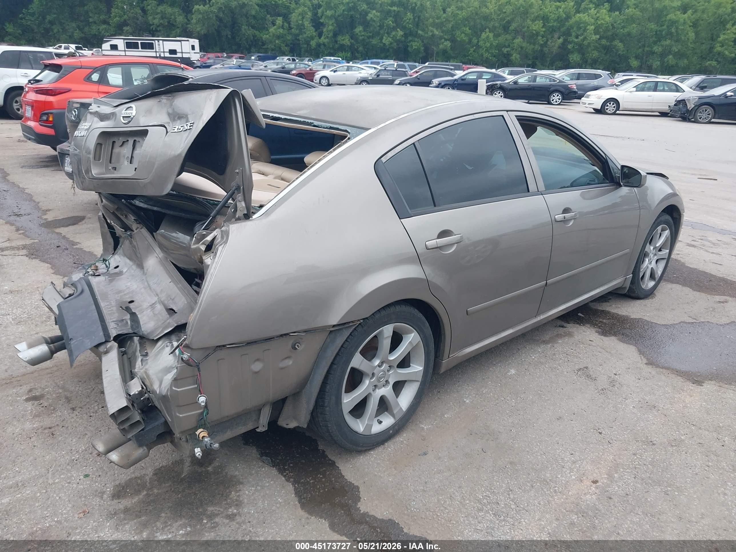 2007 Nissan Maxima 3.5 Se Gray vin: 1N4BA41E47C856018
