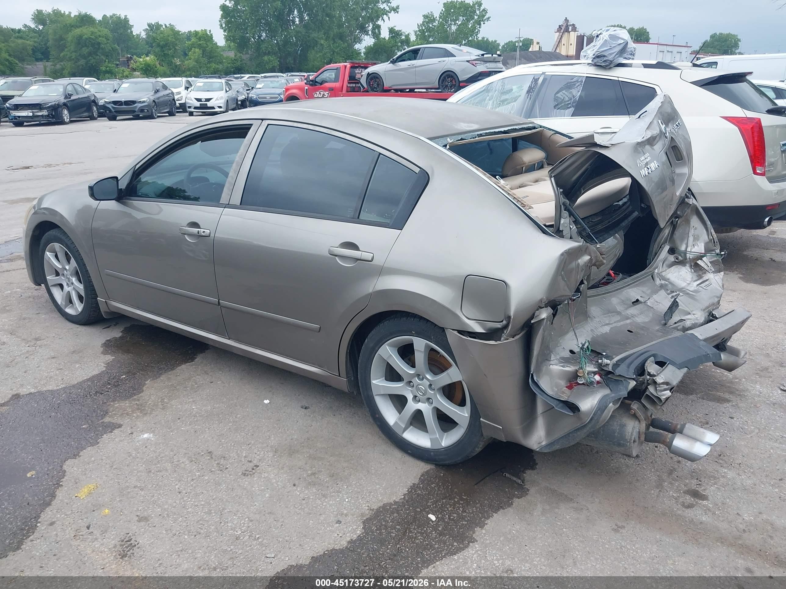 2007 Nissan Maxima 3.5 Se Gray vin: 1N4BA41E47C856018