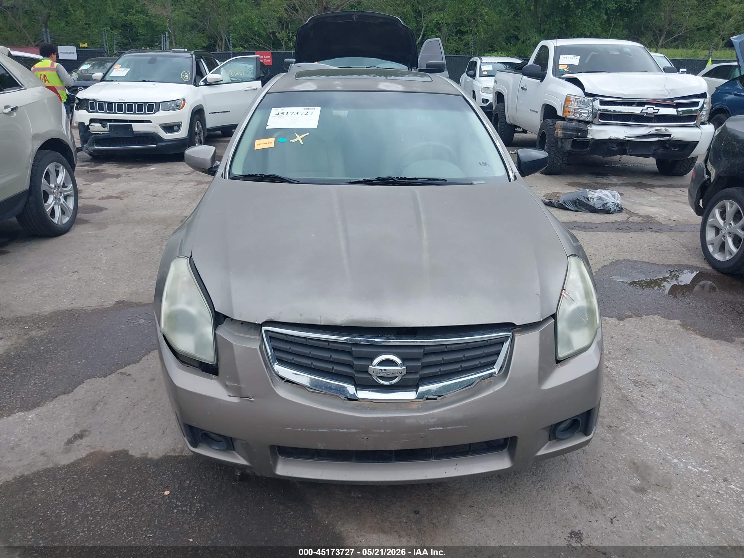 2007 Nissan Maxima 3.5 Se Gray vin: 1N4BA41E47C856018
