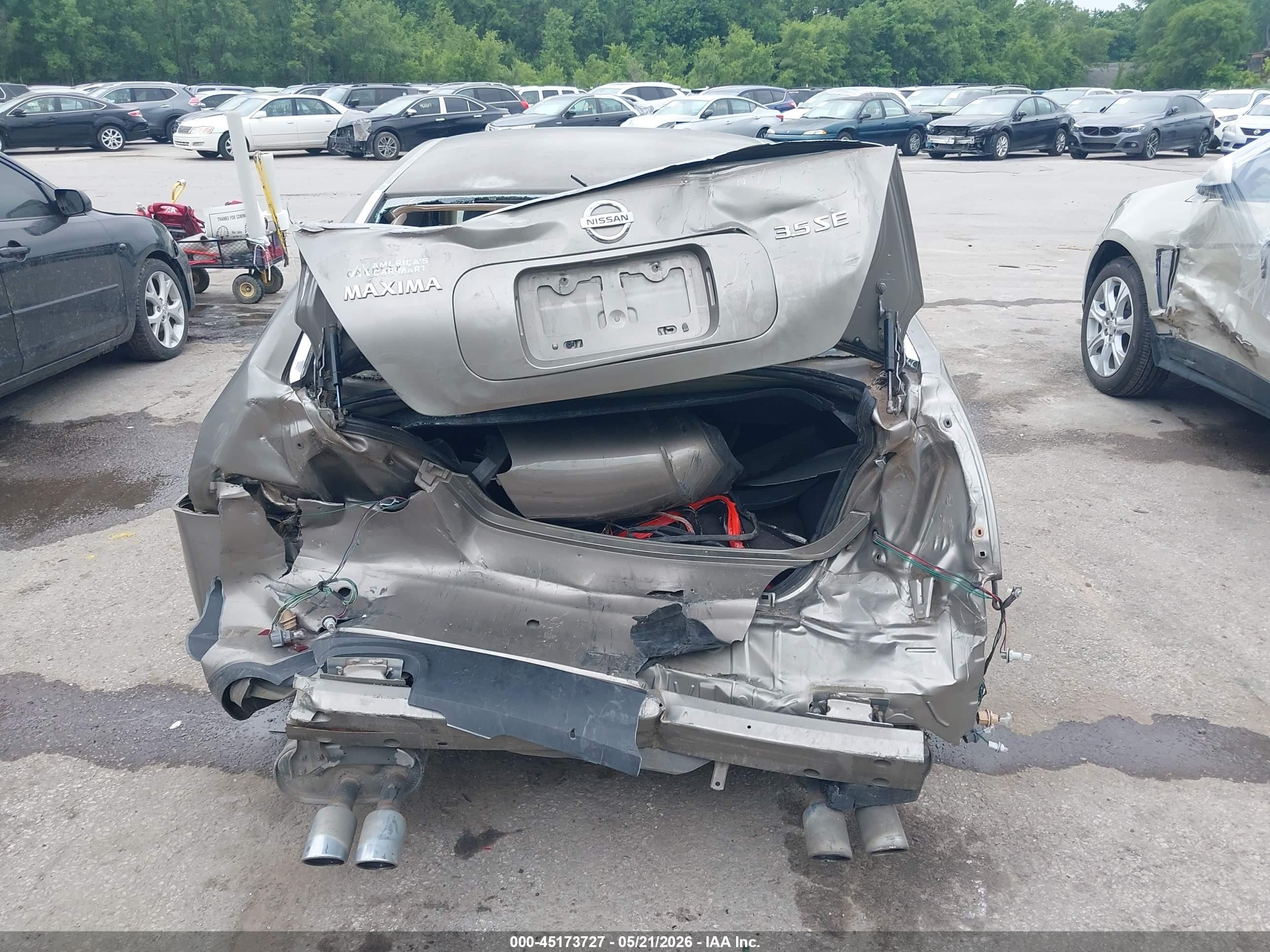 2007 Nissan Maxima 3.5 Se Gray vin: 1N4BA41E47C856018