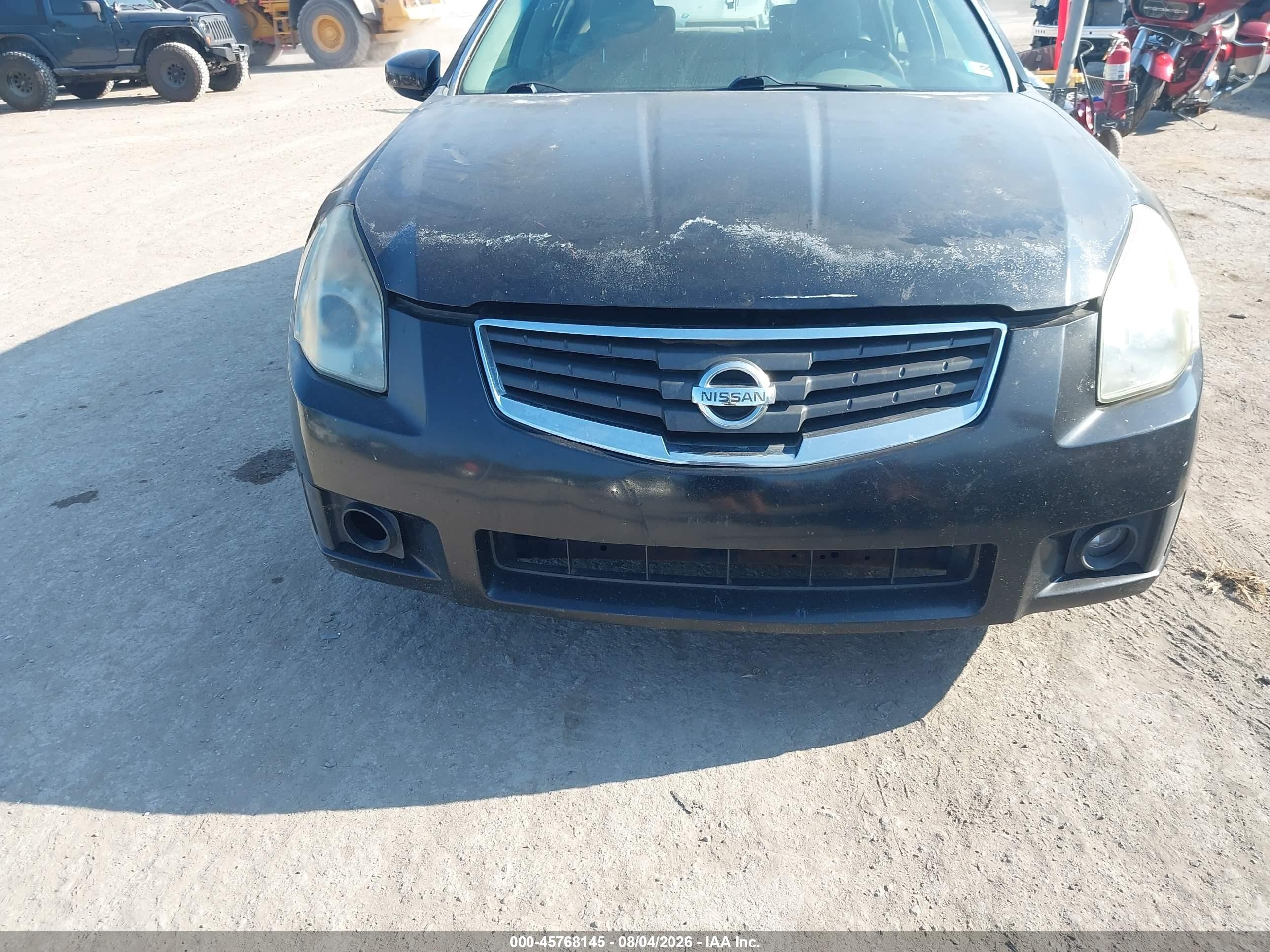 2008 Nissan Maxima 3.5 Se Black vin: 1N4BA41E48C807306