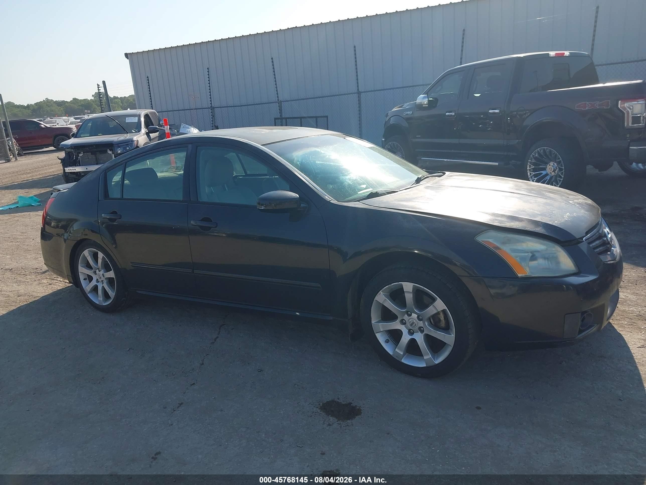 2008 Nissan Maxima 3.5 Se Black vin: 1N4BA41E48C807306