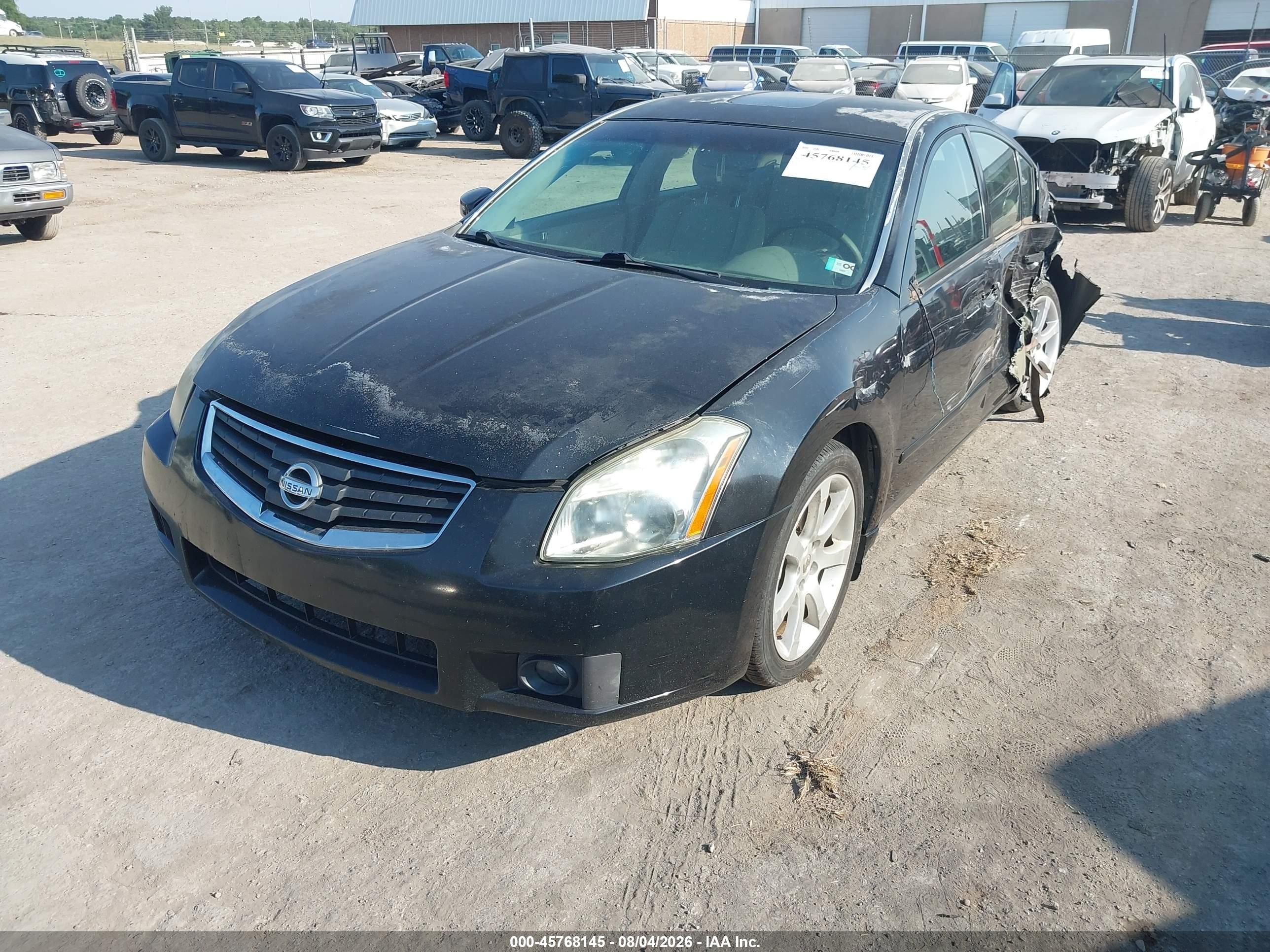 2008 Nissan Maxima 3.5 Se Black vin: 1N4BA41E48C807306