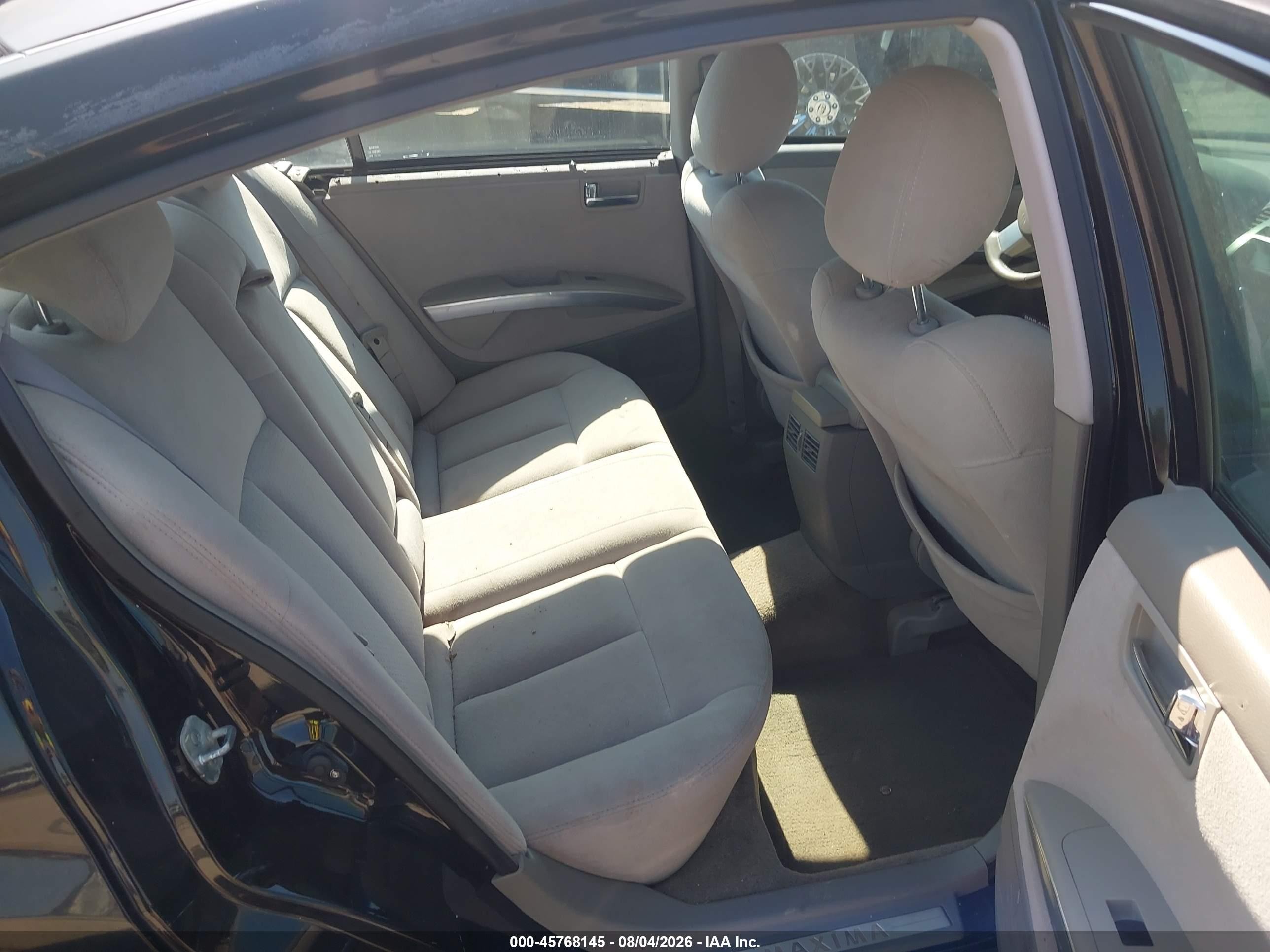 2008 Nissan Maxima 3.5 Se Black vin: 1N4BA41E48C807306