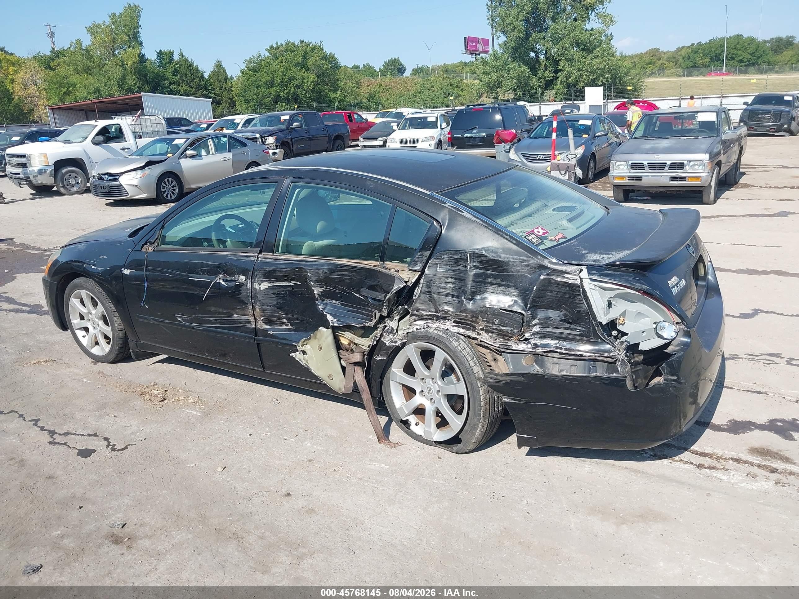 2008 Nissan Maxima 3.5 Se Black vin: 1N4BA41E48C807306