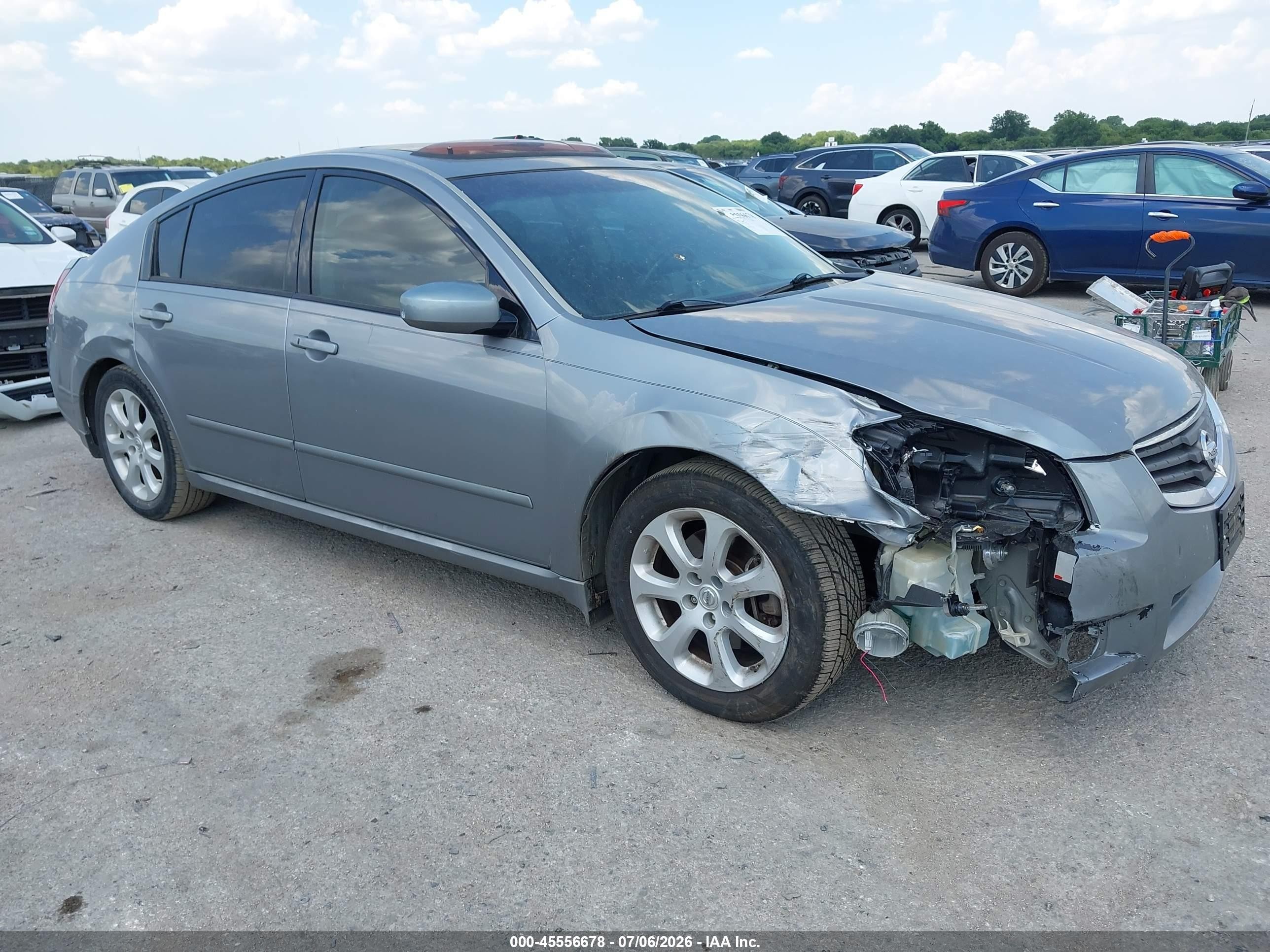 2008 Nissan Maxima 3.5 Sl Silver vin: 1N4BA41E48C807354