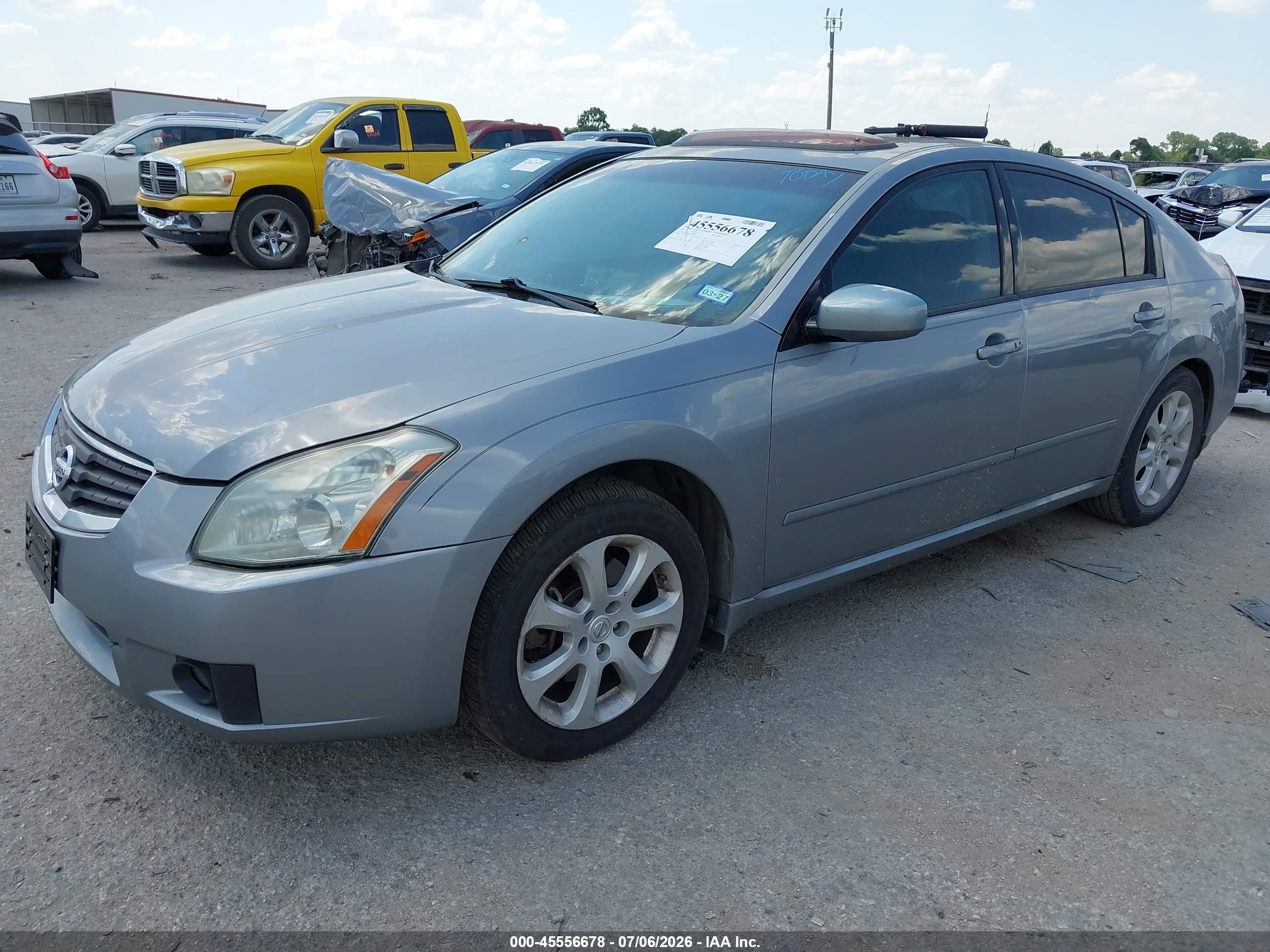 2008 Nissan Maxima 3.5 Sl Silver vin: 1N4BA41E48C807354