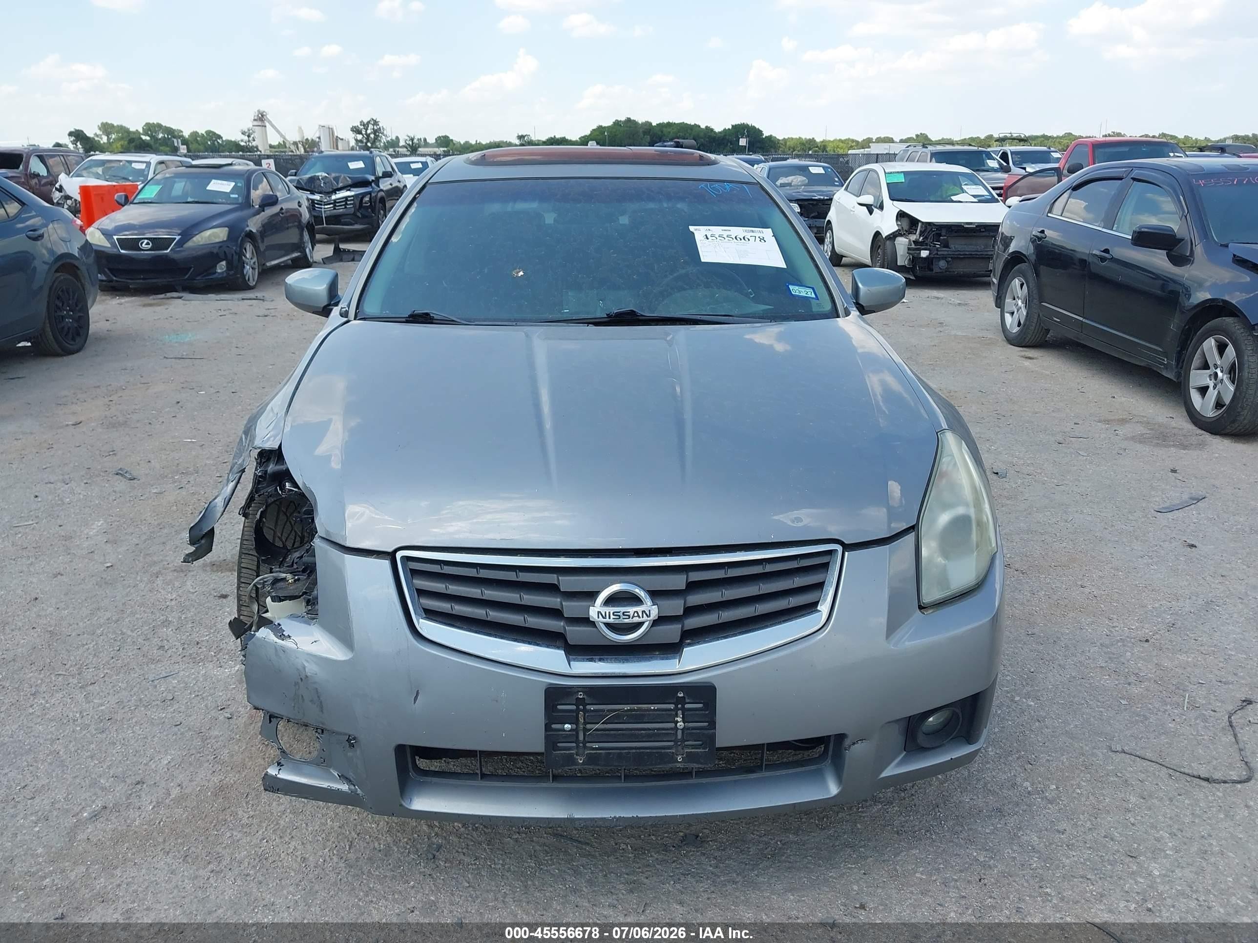 2008 Nissan Maxima 3.5 Sl Silver vin: 1N4BA41E48C807354
