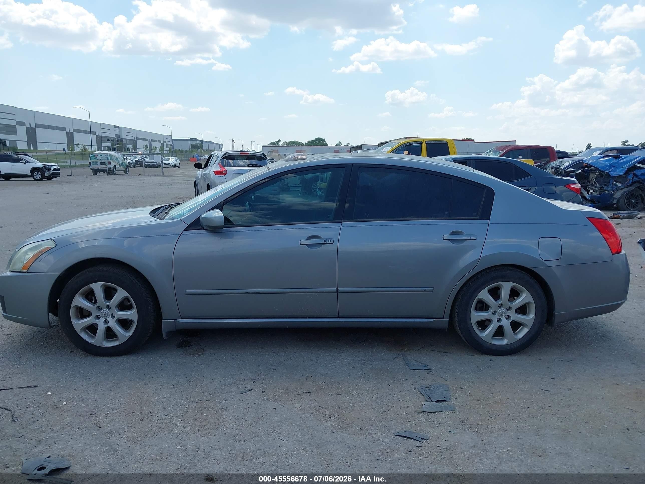 2008 Nissan Maxima 3.5 Sl Silver vin: 1N4BA41E48C807354