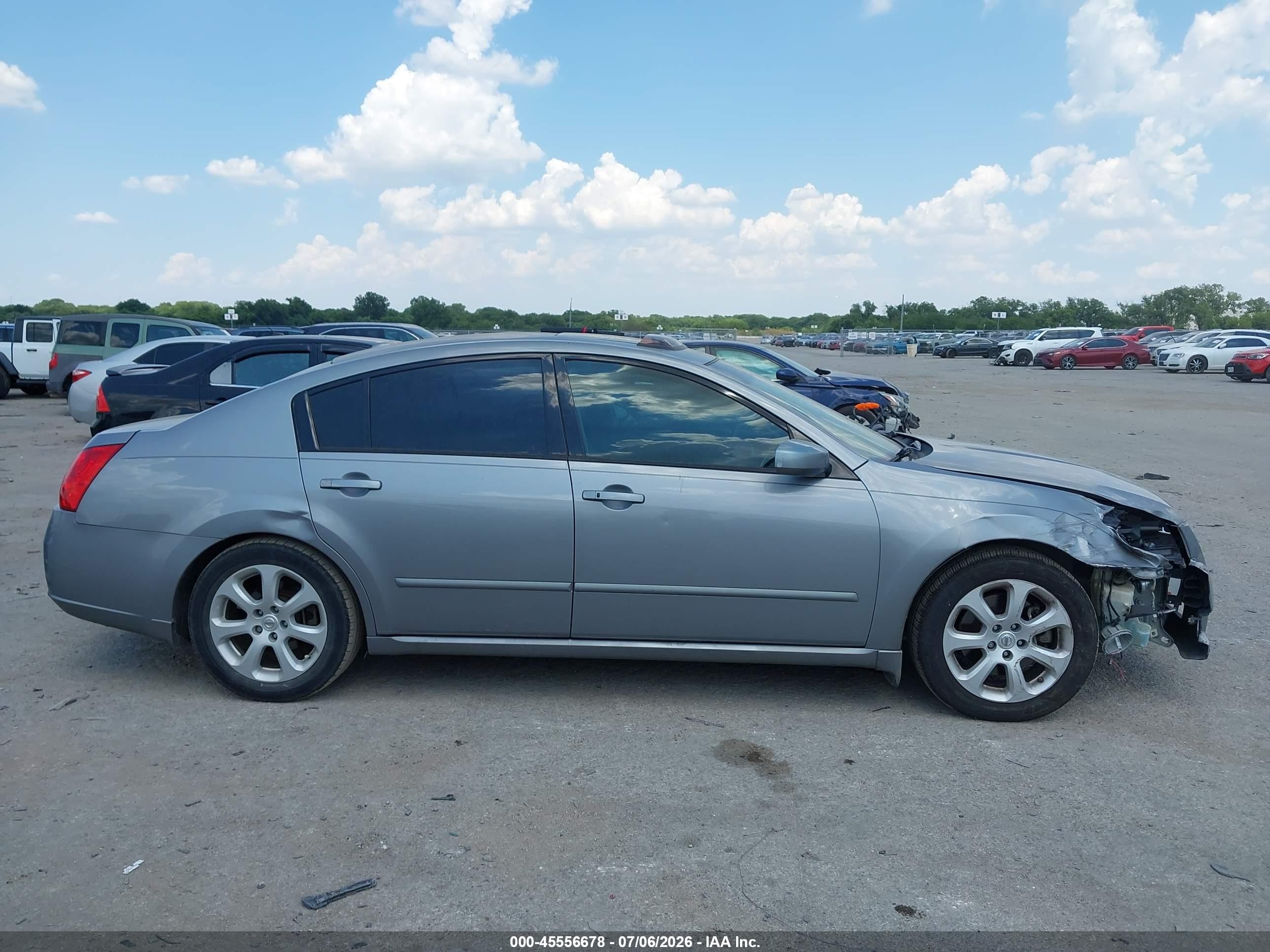 2008 Nissan Maxima 3.5 Sl Silver vin: 1N4BA41E48C807354