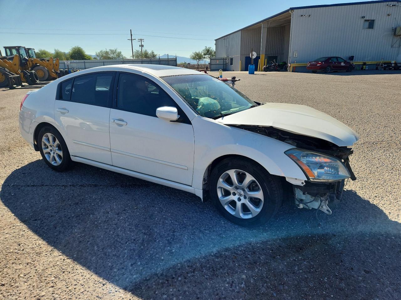 2008 Nissan Maxima 3.5 Se White vin: 1N4BA41E48C813879