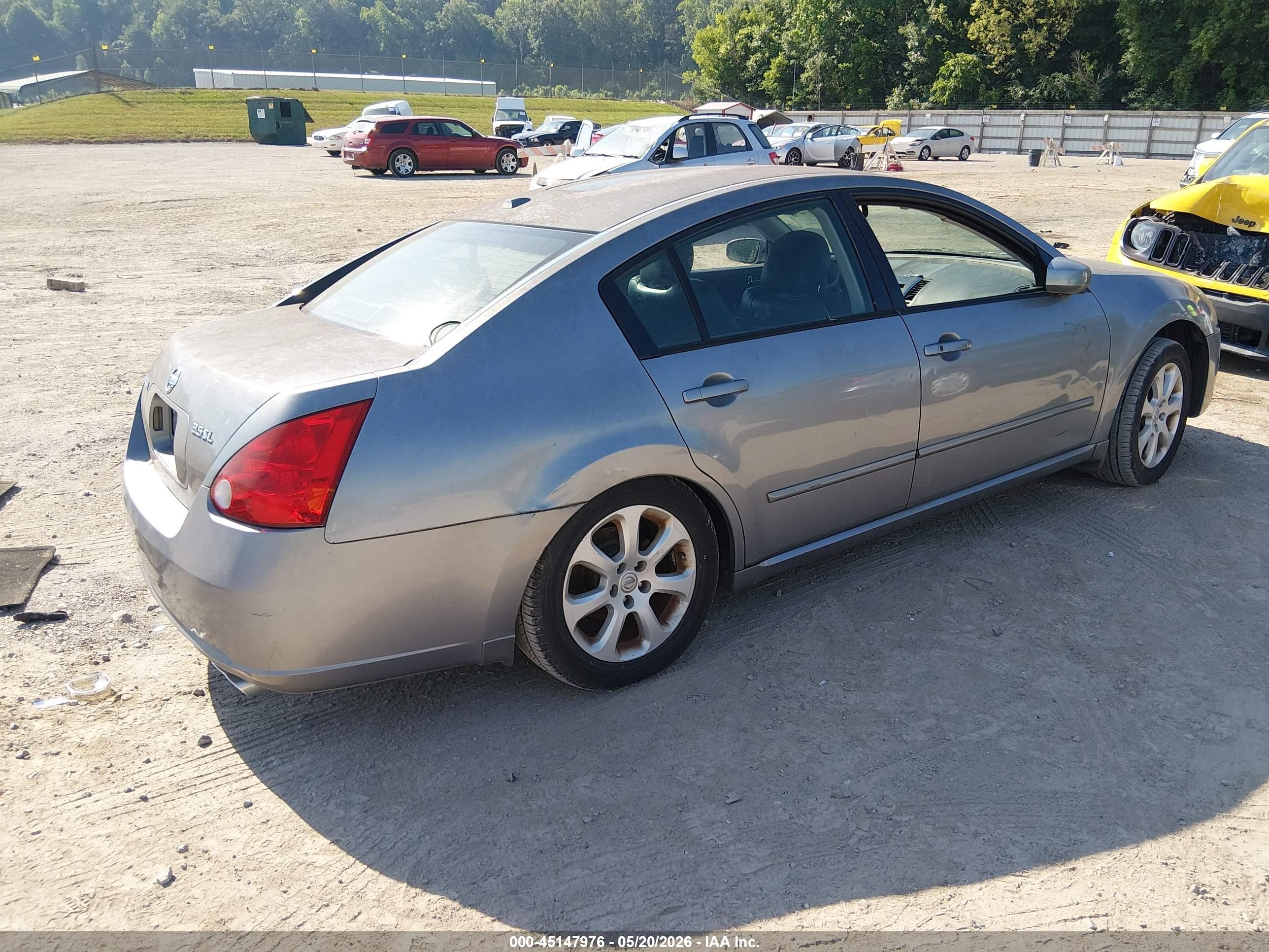 2008 Nissan Maxima 3.5 Sl Gray vin: 1N4BA41E48C829175