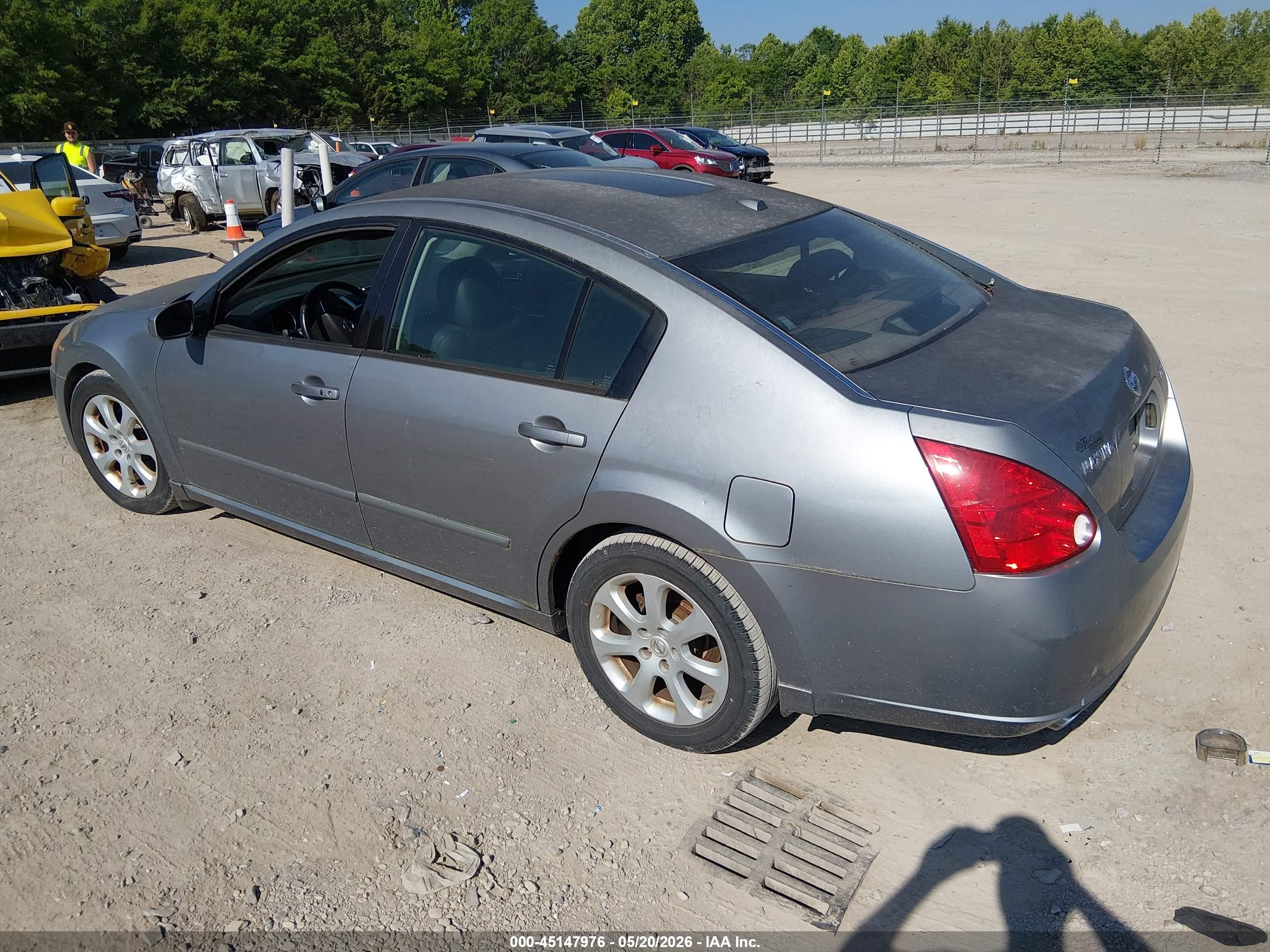 2008 Nissan Maxima 3.5 Sl Gray vin: 1N4BA41E48C829175