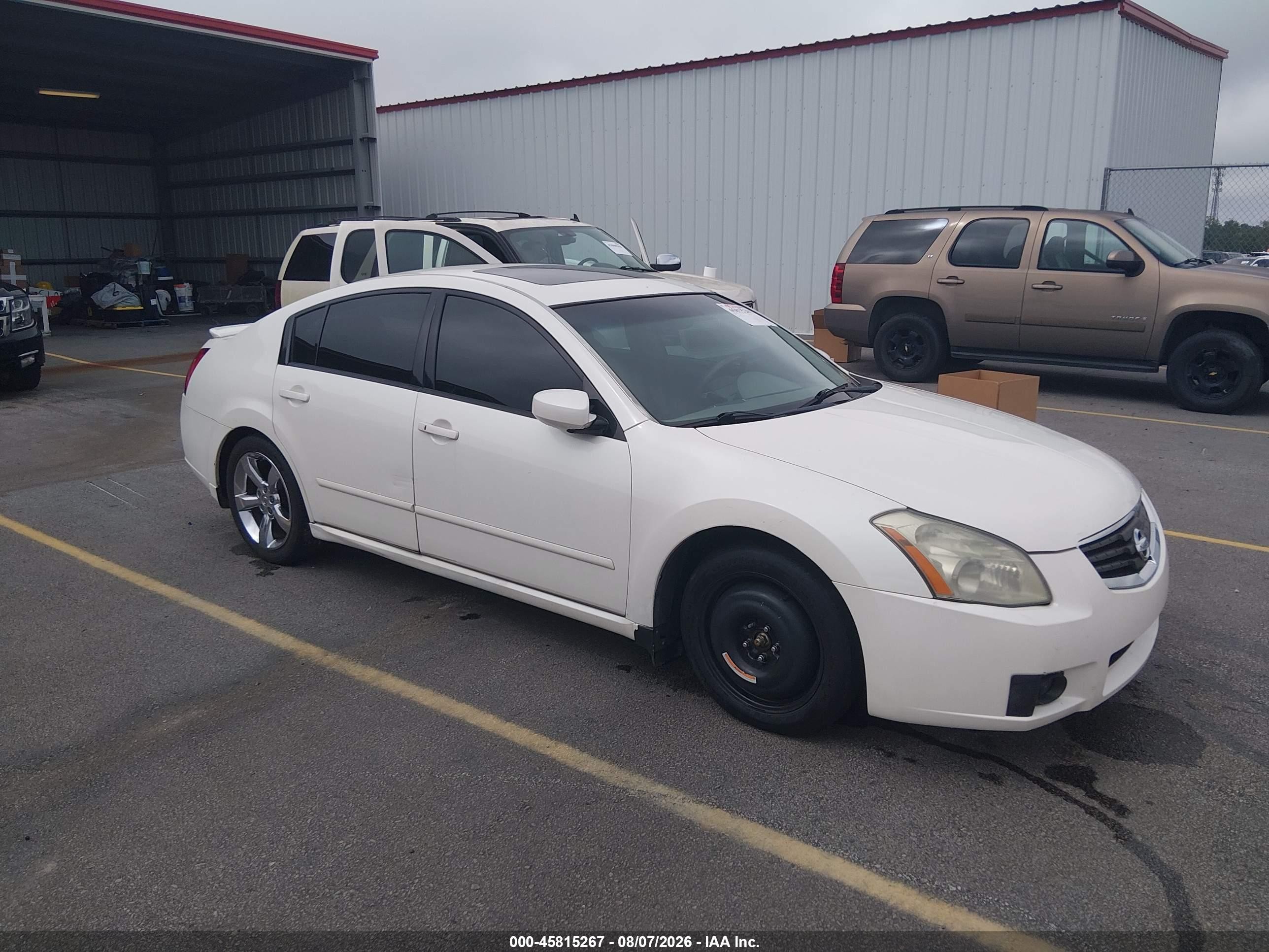 2008 Nissan Maxima 3.5 Se White vin: 1N4BA41E48C839060