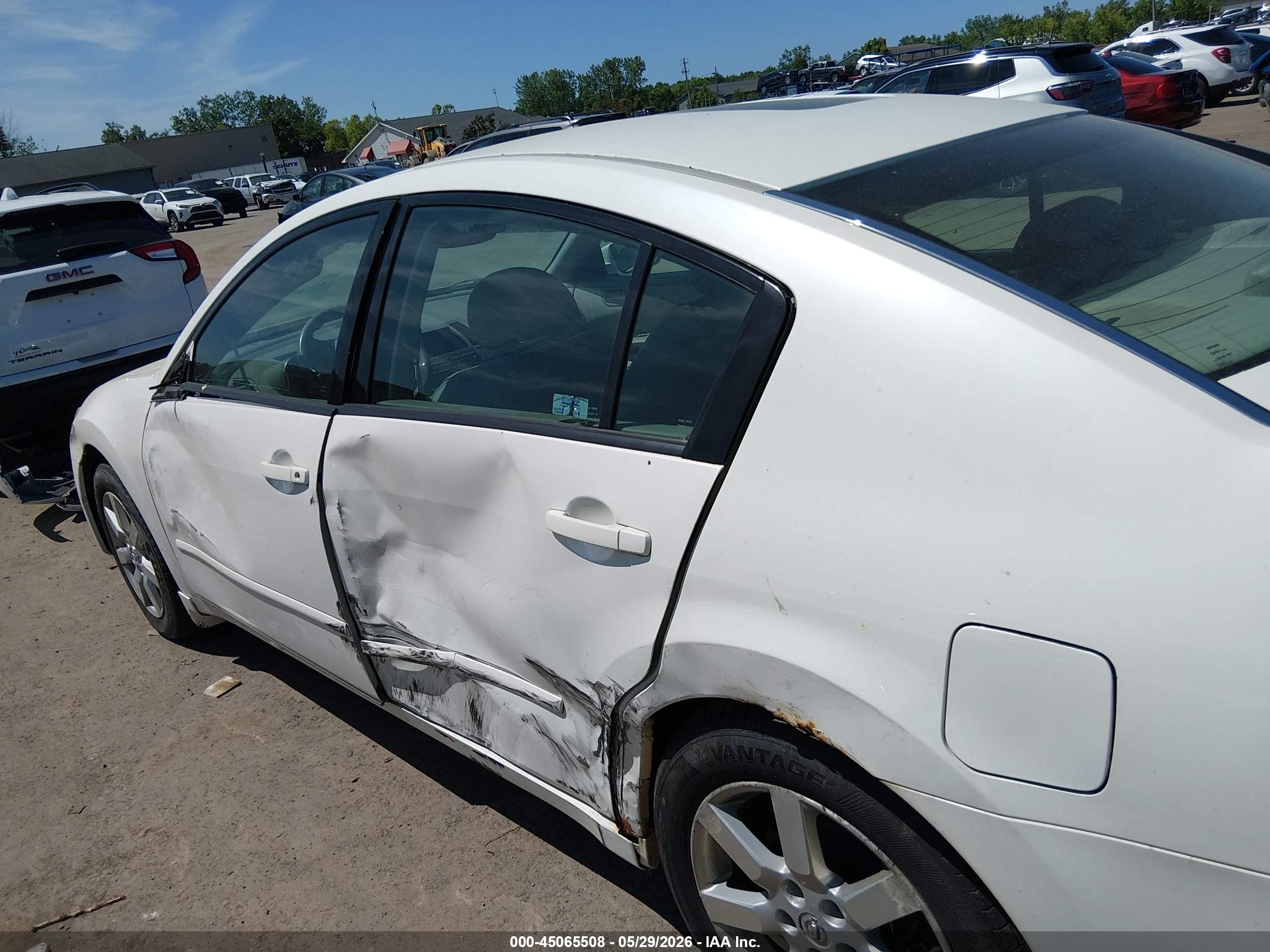 2004 Nissan Maxima 3.5 Sl White vin: 1N4BA41E54C882896