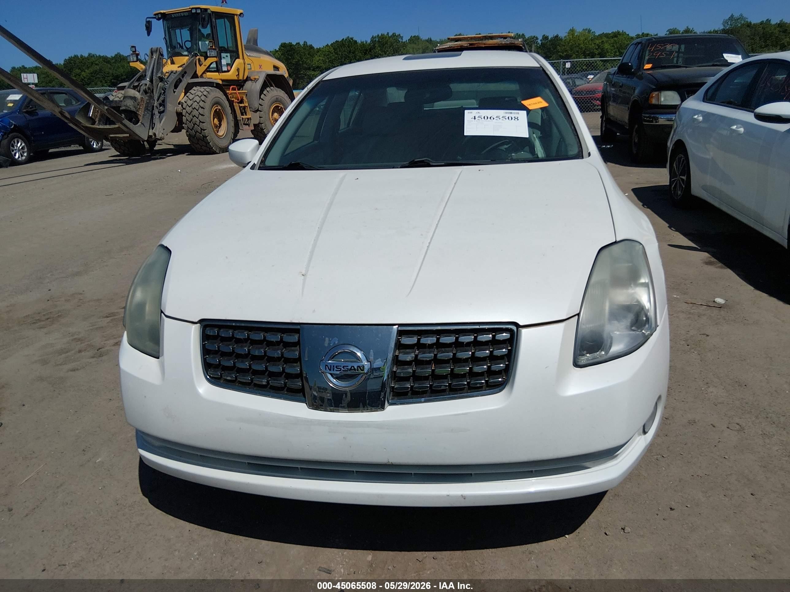 2004 Nissan Maxima 3.5 Sl White vin: 1N4BA41E54C882896