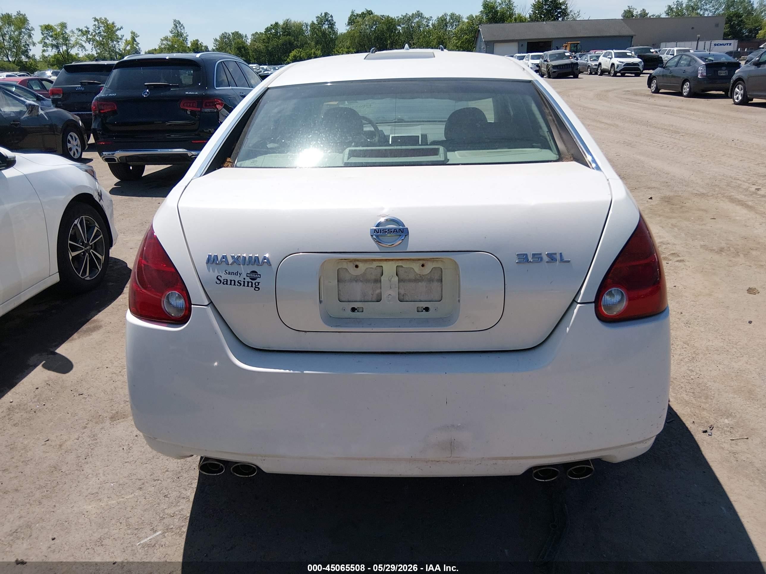 2004 Nissan Maxima 3.5 Sl White vin: 1N4BA41E54C882896