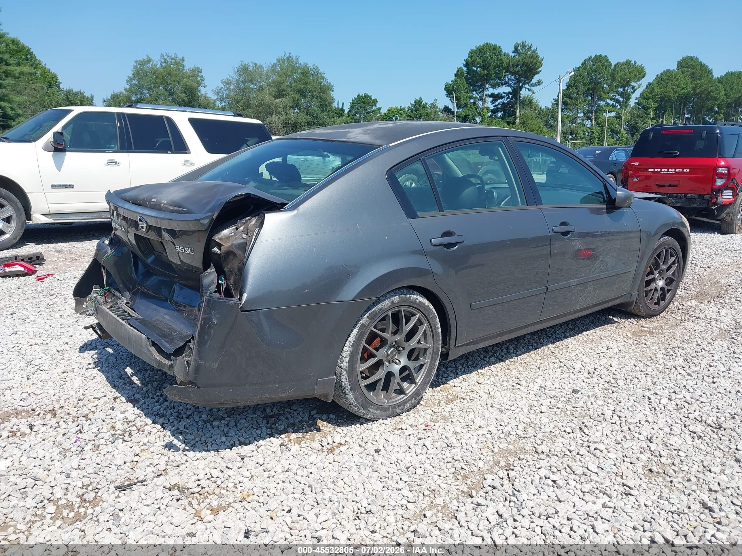 2006 Nissan Maxima 3.5 Se Gray vin: 1N4BA41E56C844488