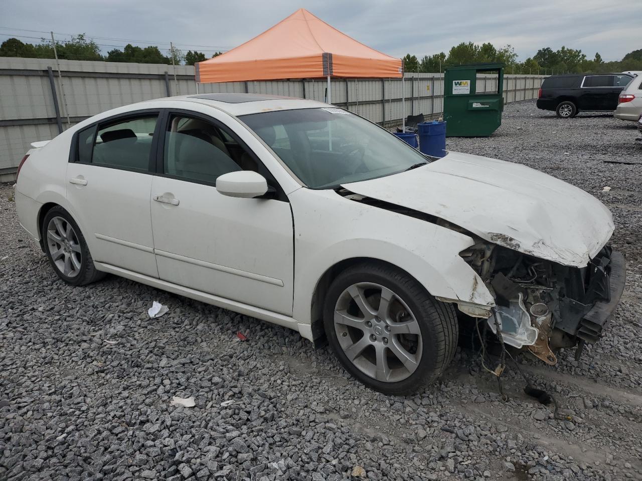 2007 Nissan Maxima Se White vin: 1N4BA41E57C801349