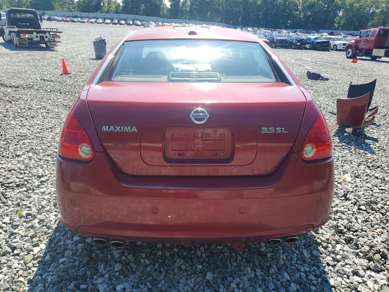 2008 Nissan Maxima 3.5 Se Красный vin: 1N4BA41E58C814281