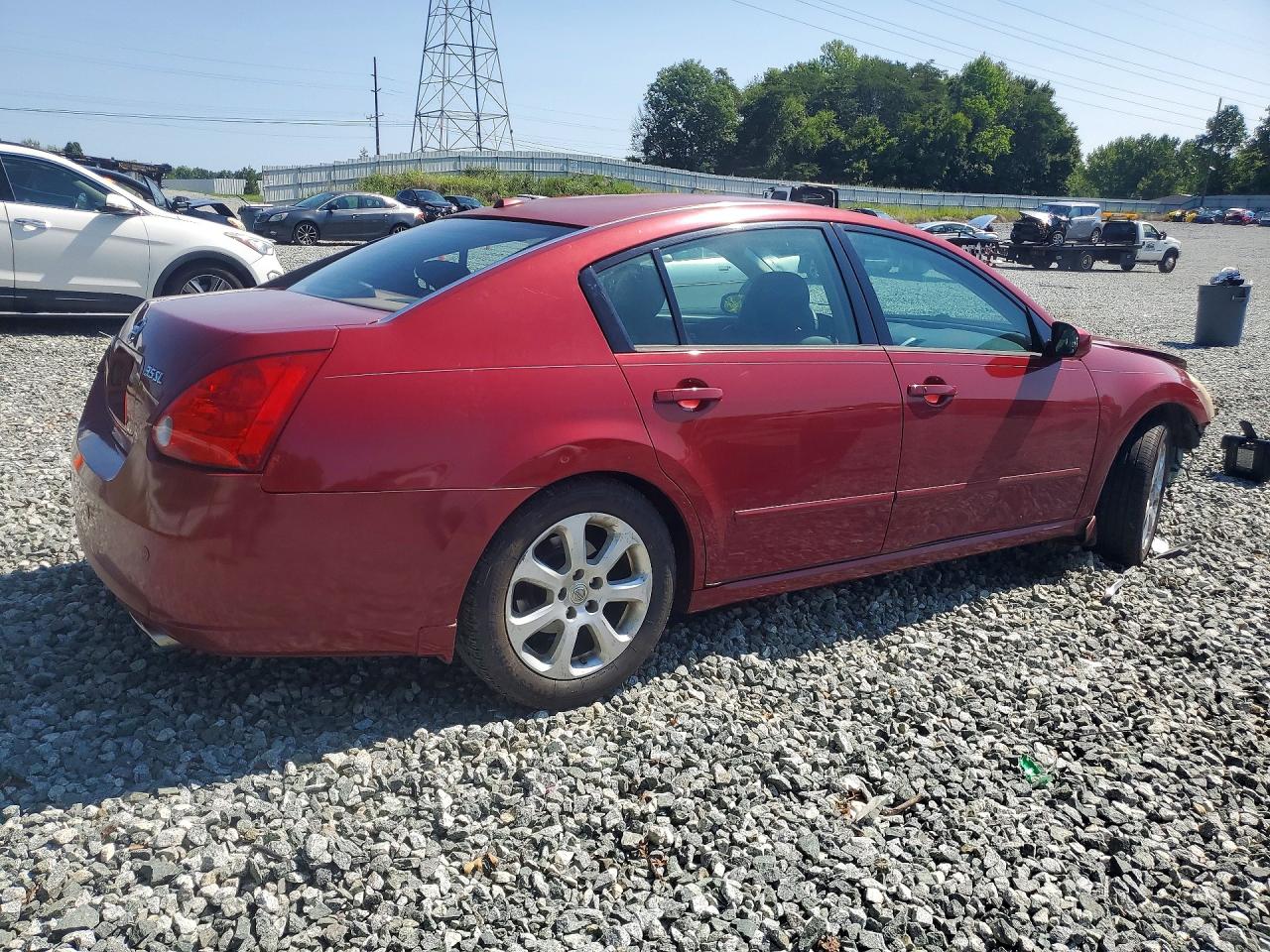 2008 Nissan Maxima 3.5 Se Красный vin: 1N4BA41E58C814281