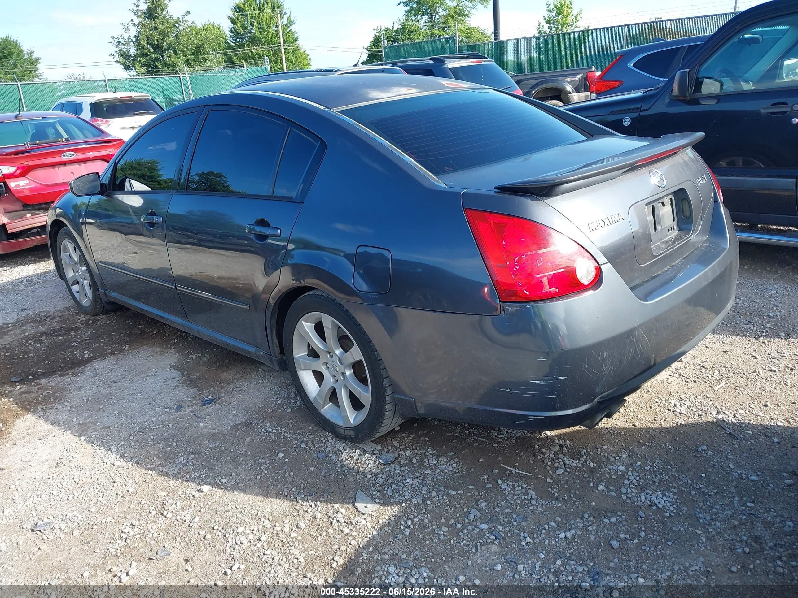 2008 Nissan Maxima 3.5 Se Gray vin: 1N4BA41E58C825507