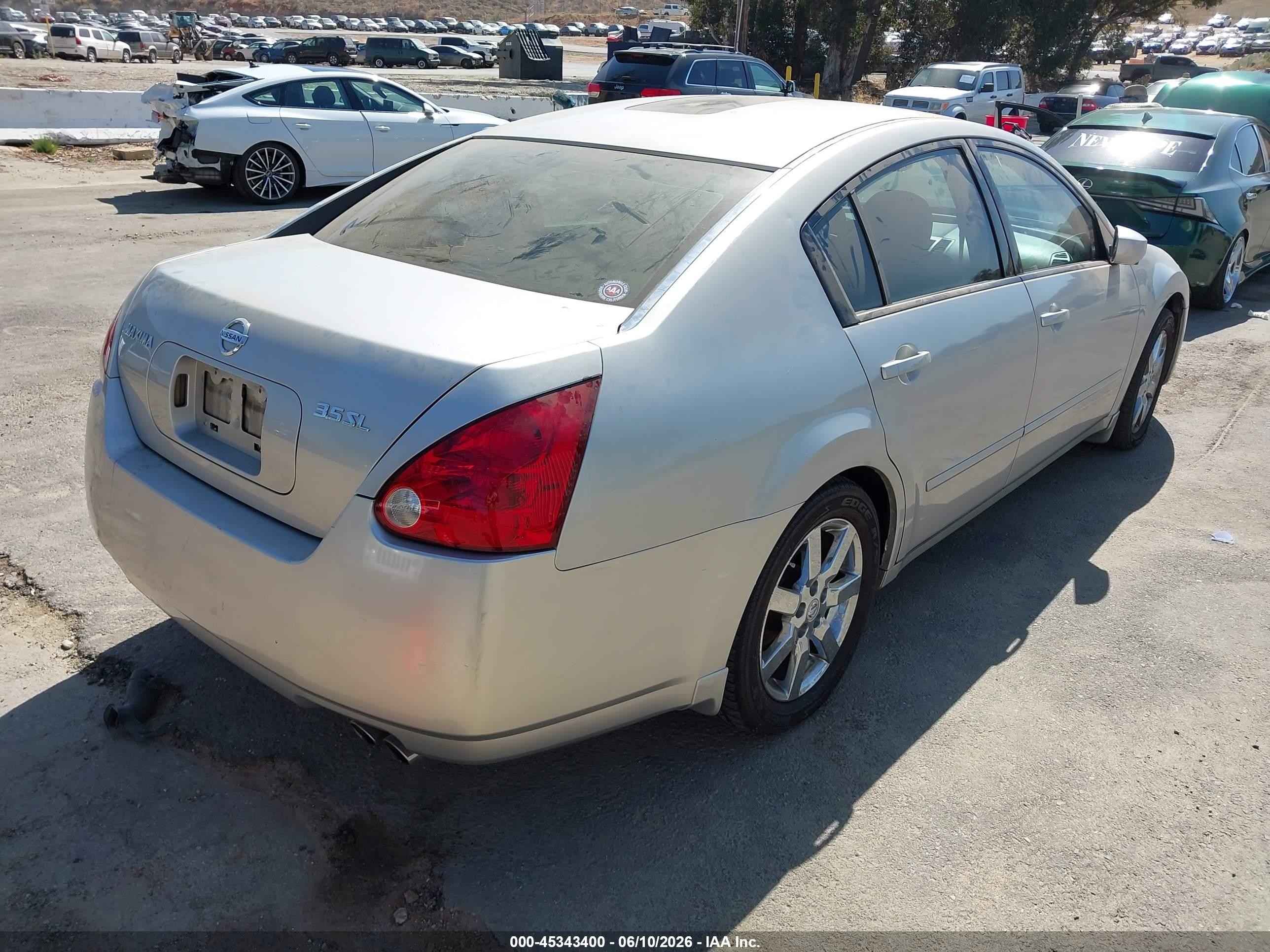 2004 Nissan Maxima 3.5 Sl Silver vin: 1N4BA41E64C856033