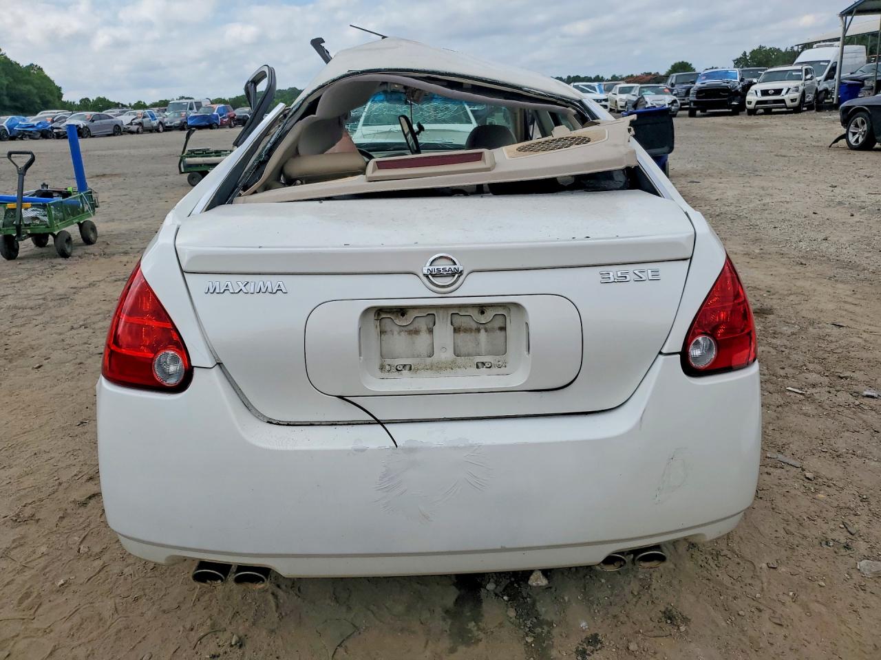 2004 Nissan Maxima 3.5 Se White vin: 1N4BA41E64C874516