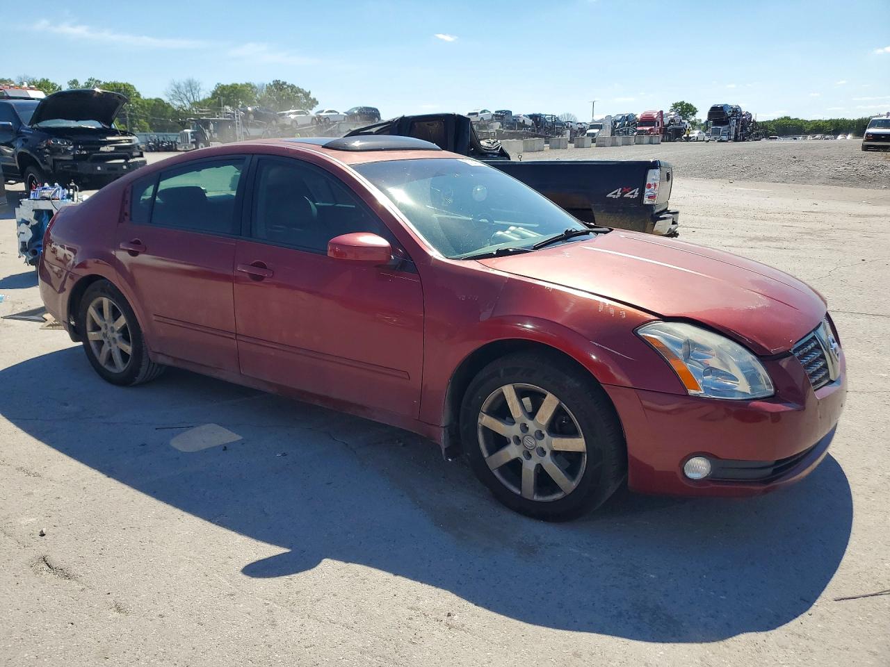 2004 Nissan Maxima 3.5 Se Burgundy vin: 1N4BA41E64C887038