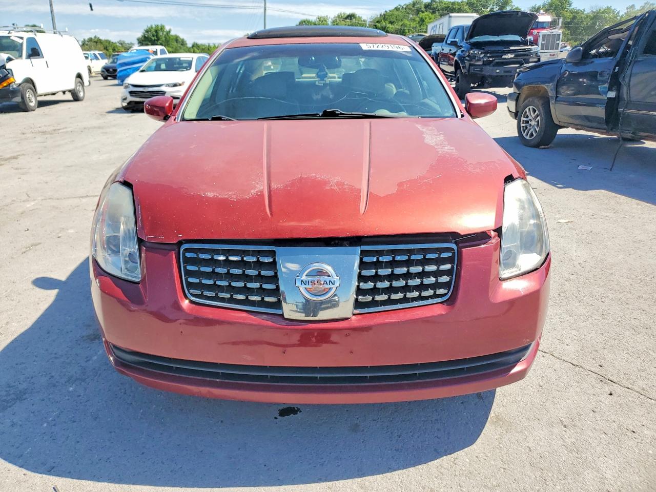 2004 Nissan Maxima 3.5 Se Burgundy vin: 1N4BA41E64C887038
