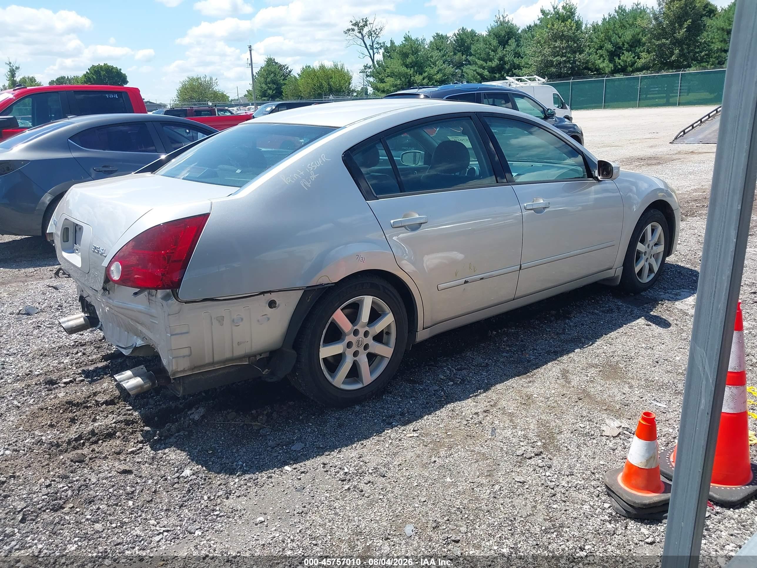 2005 Nissan Maxima 3.5 Sl Серебряный vin: 1N4BA41E65C857412