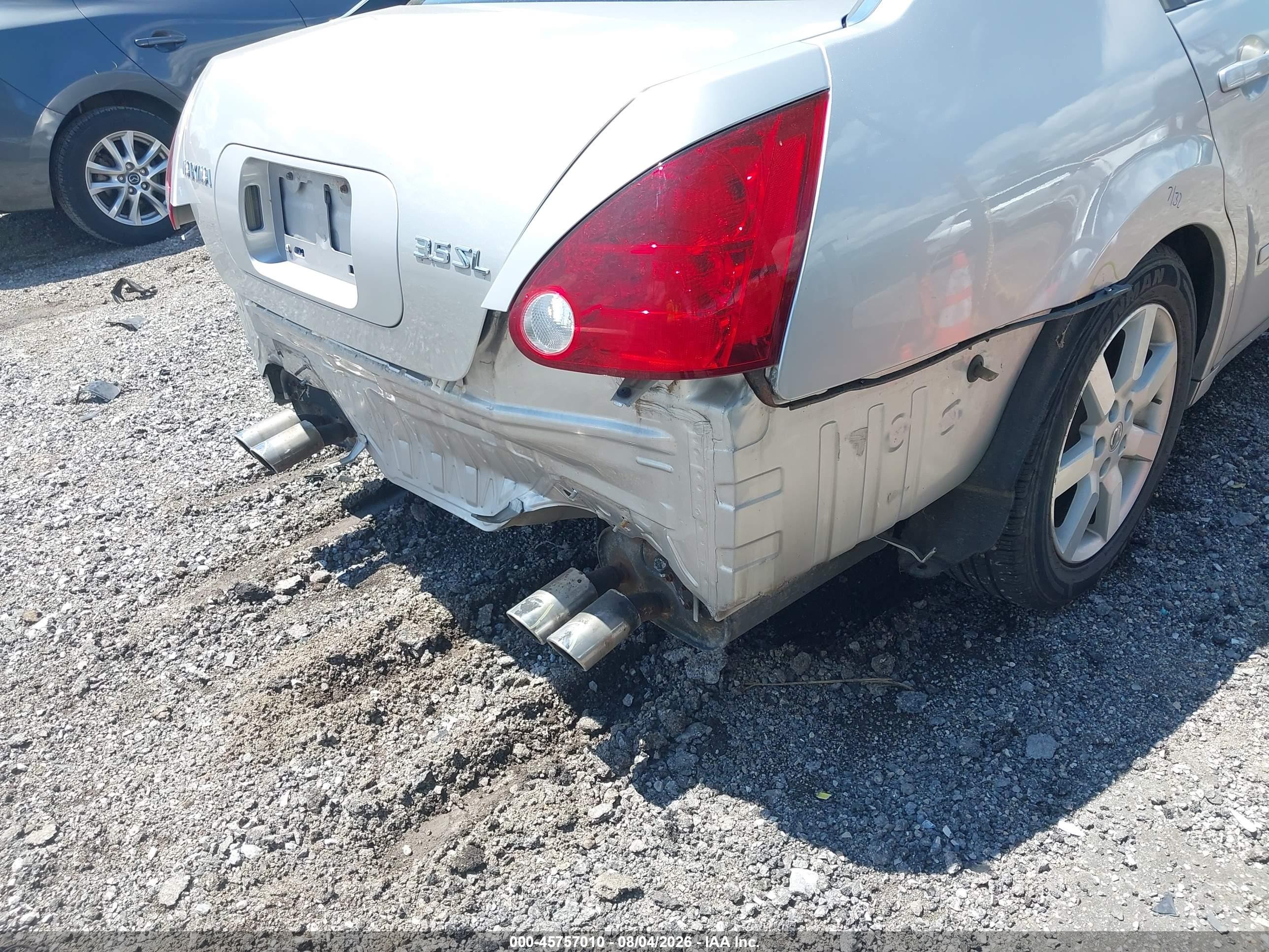 2005 Nissan Maxima 3.5 Sl Серебряный vin: 1N4BA41E65C857412
